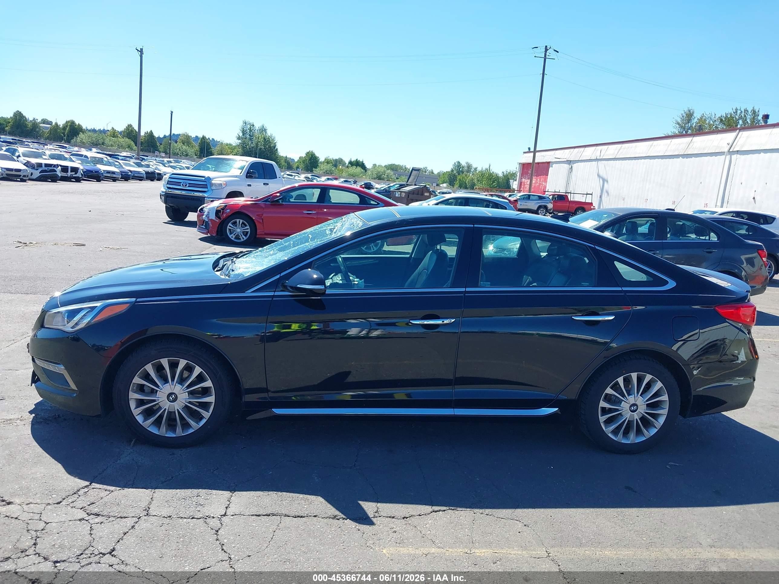 2015 Hyundai Sonata Limited Black vin: 5NPE34AF0FH043613
