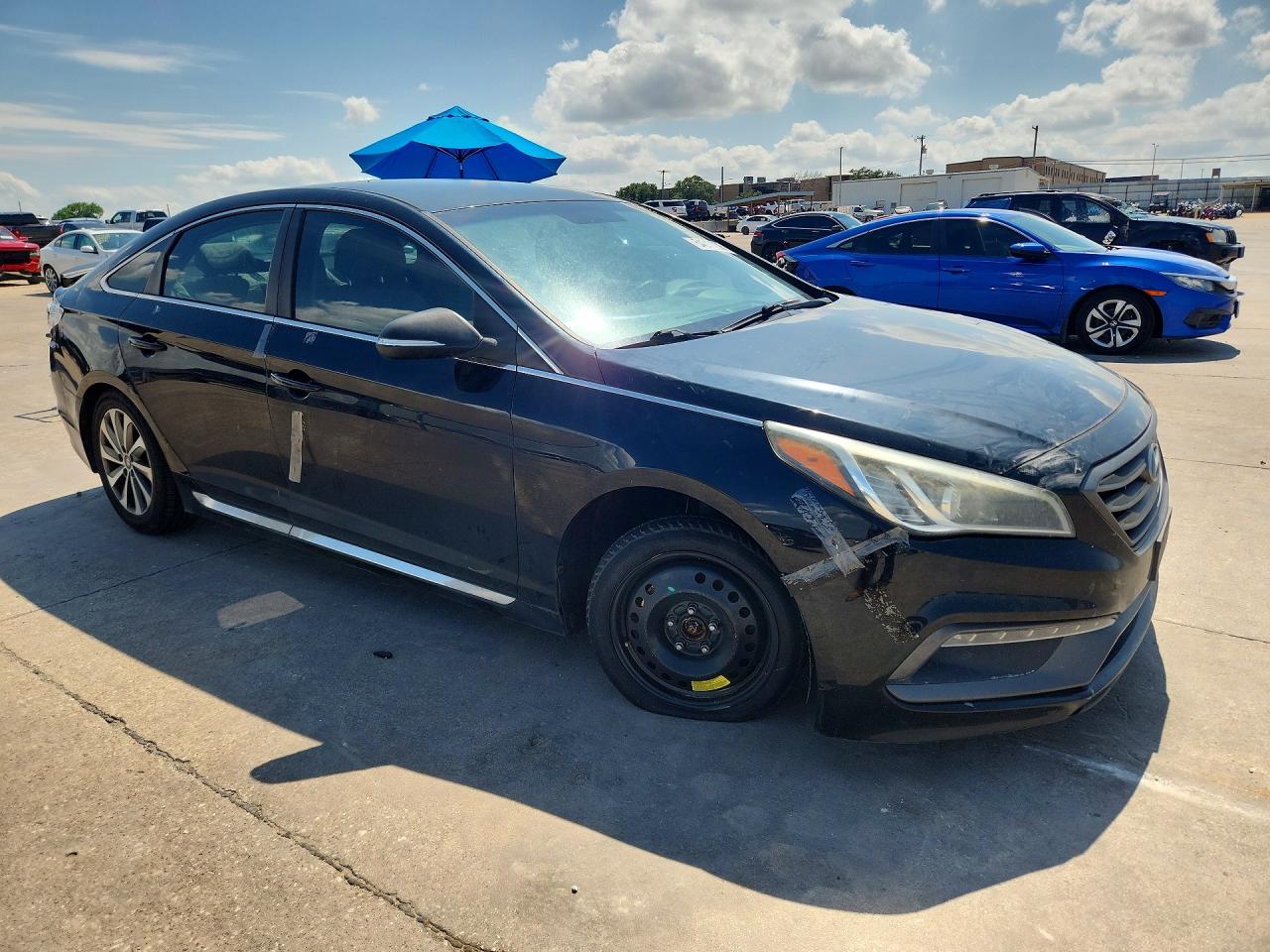 2015 Hyundai Sonata Sport Black vin: 5NPE34AF0FH051758