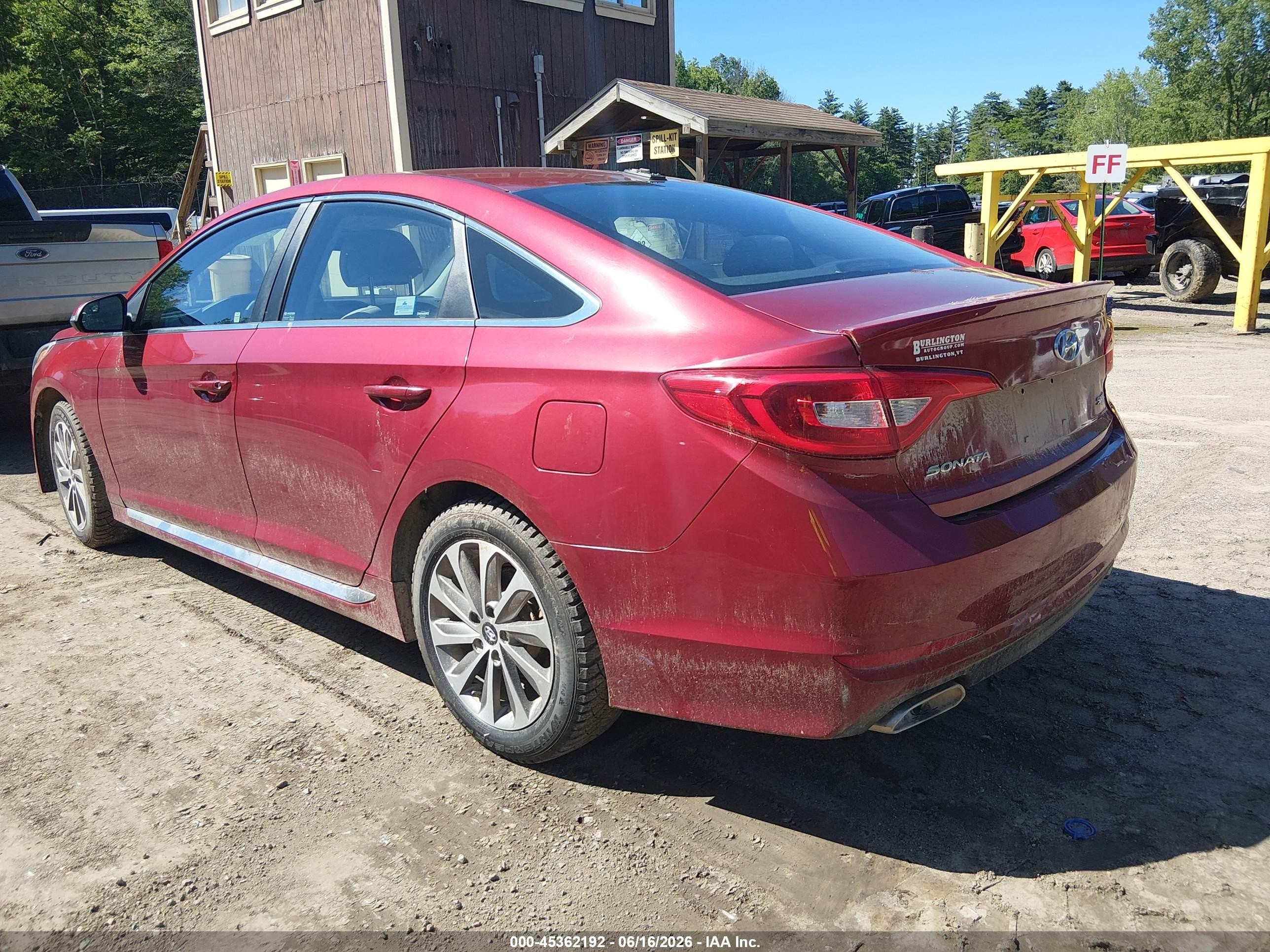 2015 Hyundai Sonata Sport Maroon vin: 5NPE34AF0FH068639