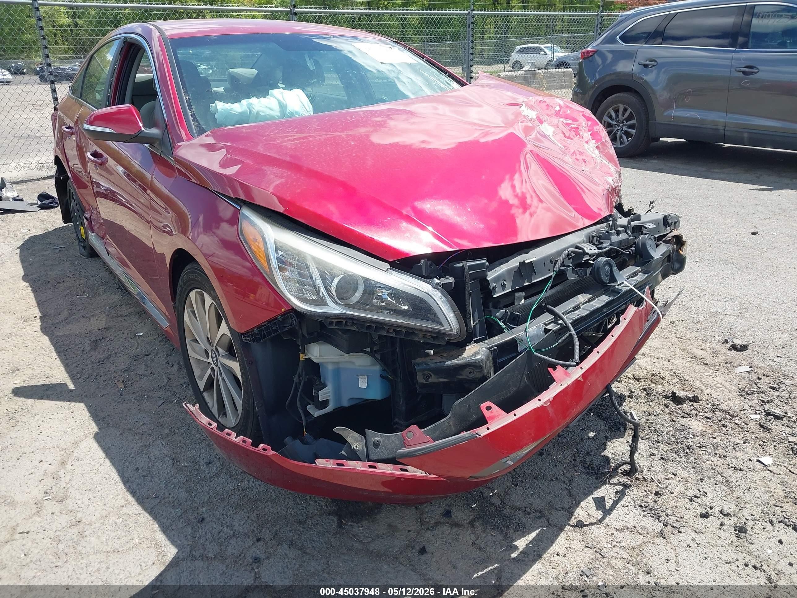 2015 Hyundai Sonata Sport Red vin: 5NPE34AF0FH070911