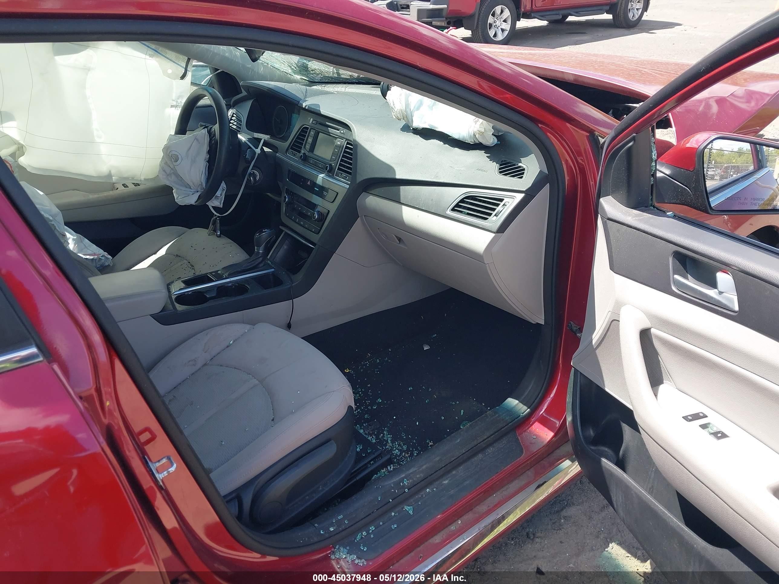 2015 Hyundai Sonata Sport Red vin: 5NPE34AF0FH070911
