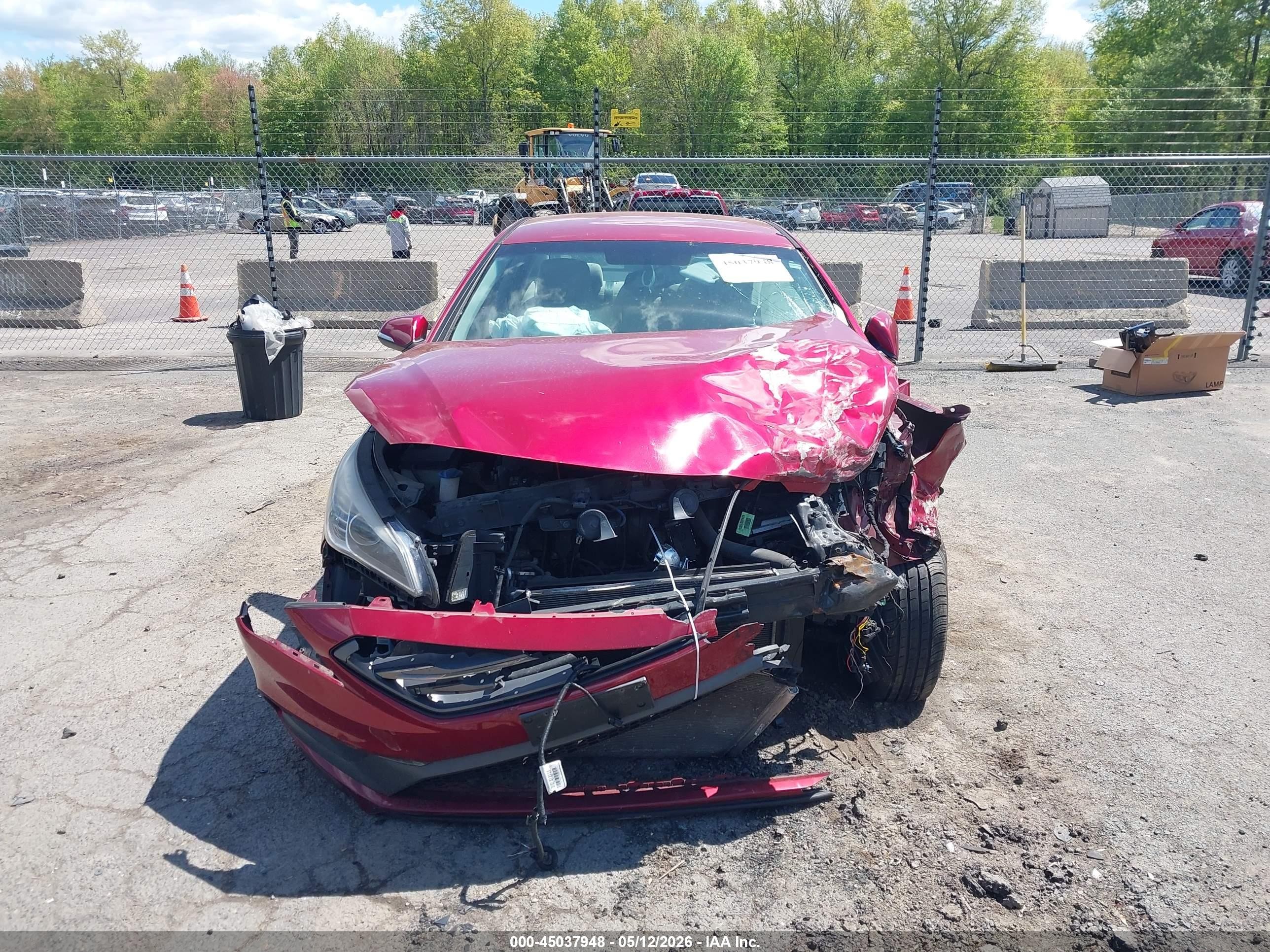 2015 Hyundai Sonata Sport Red vin: 5NPE34AF0FH070911