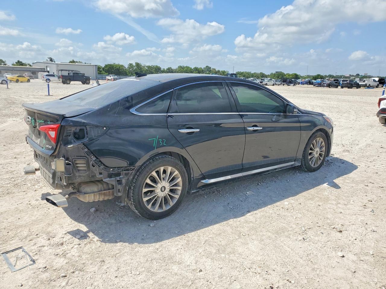 2015 Hyundai Sonata Limited Black vin: 5NPE34AF0FH074831