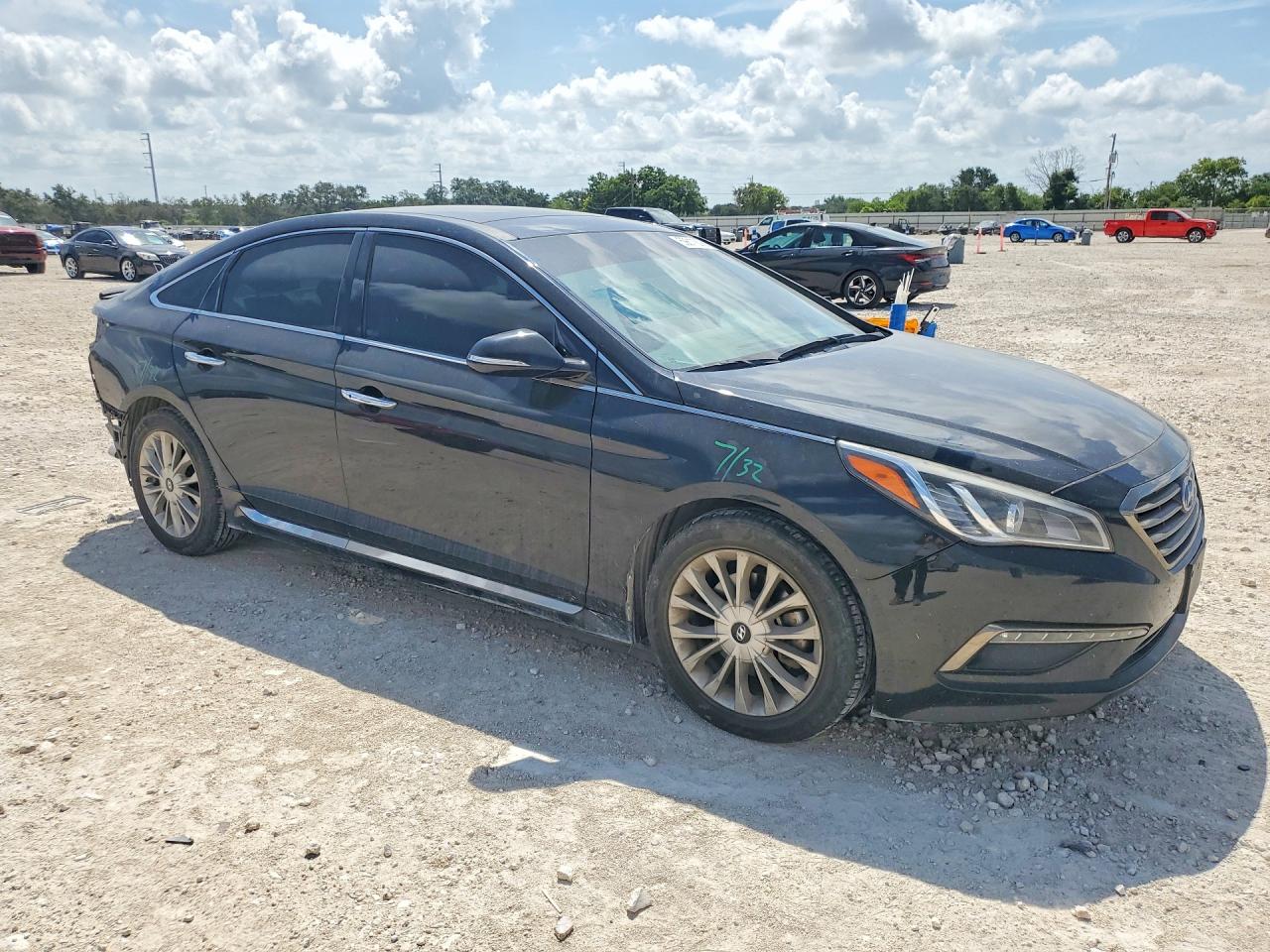 2015 Hyundai Sonata Limited Black vin: 5NPE34AF0FH074831