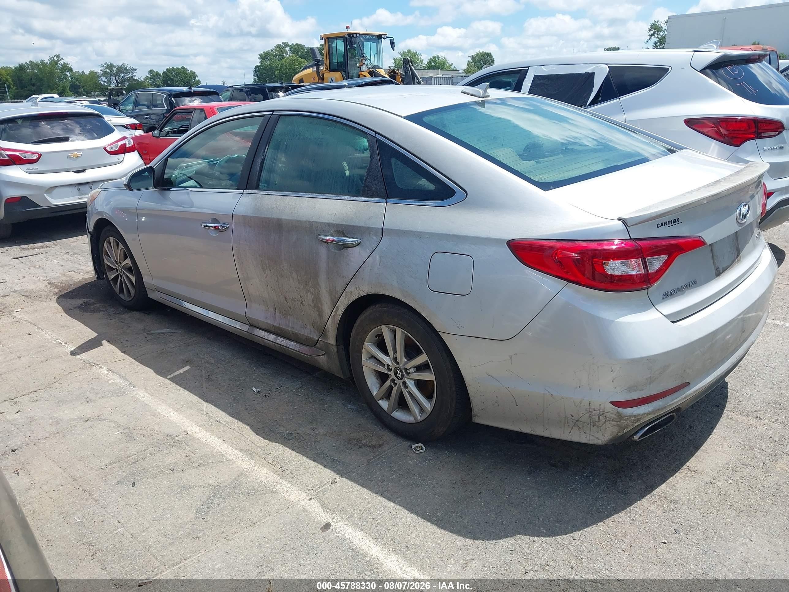 2015 Hyundai Sonata Sport Silver vin: 5NPE34AF0FH077082