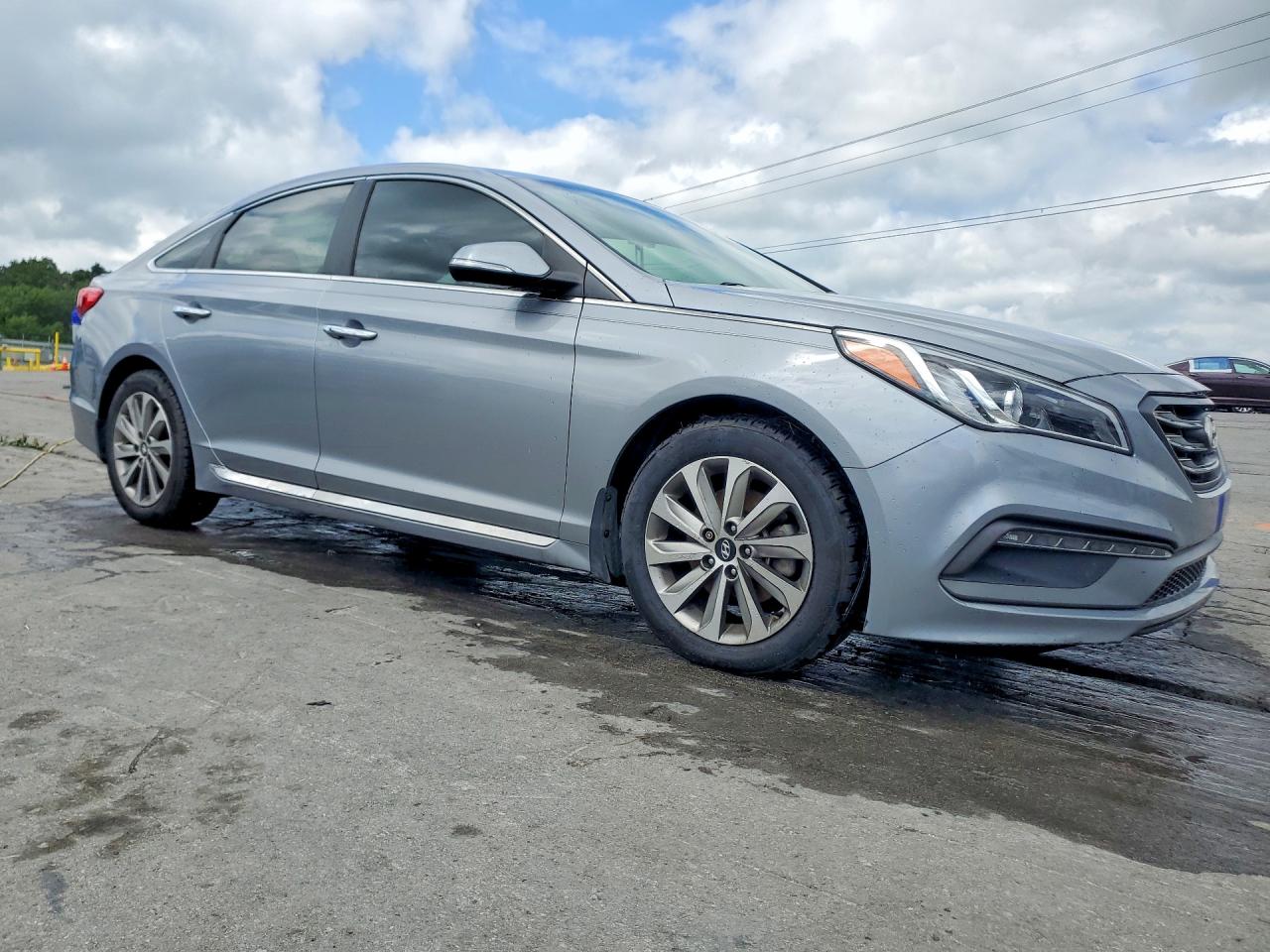 2015 Hyundai Sonata Sport Blue vin: 5NPE34AF0FH079219