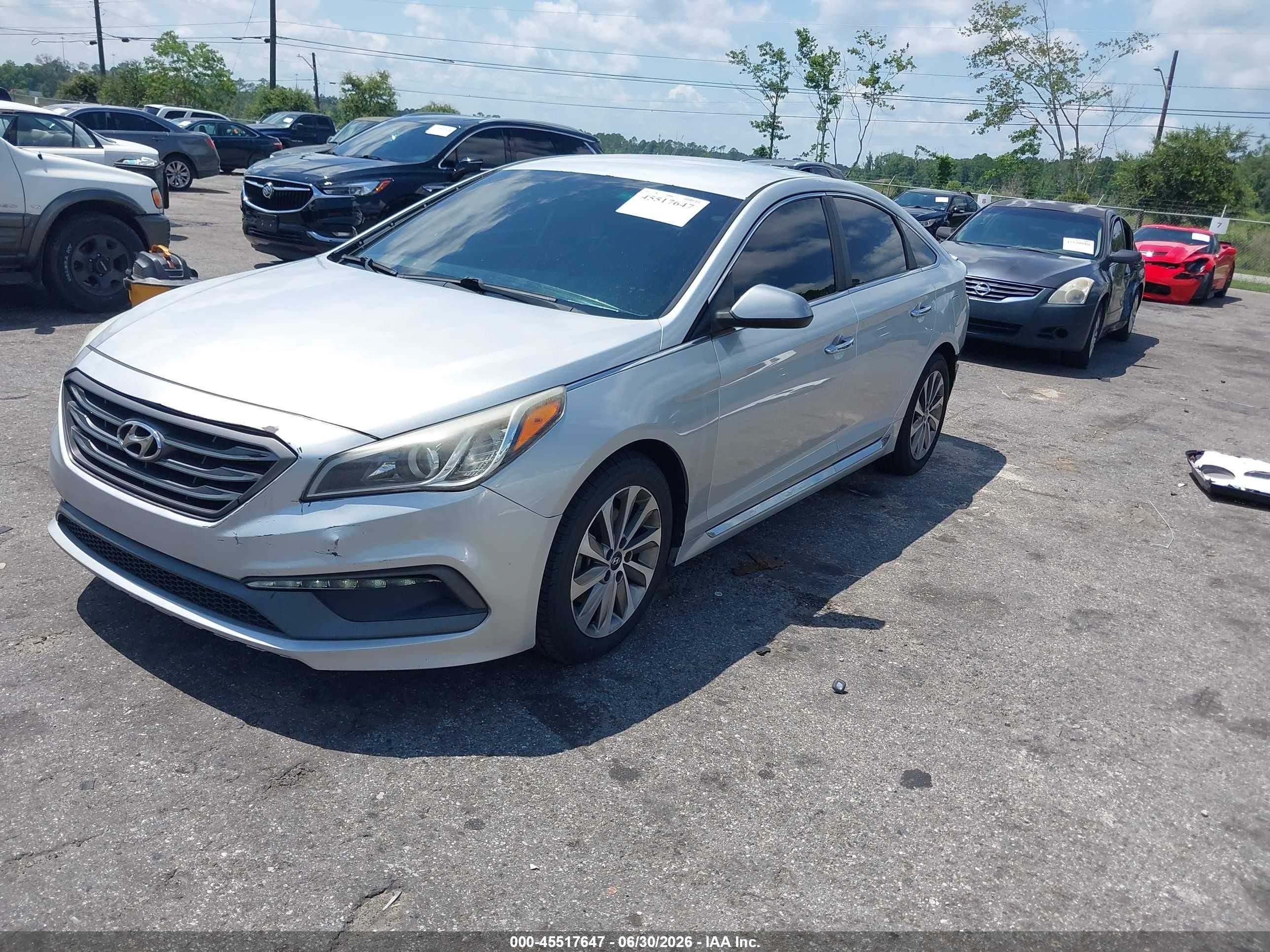 2015 Hyundai Sonata Sport Gray vin: 5NPE34AF0FH080791