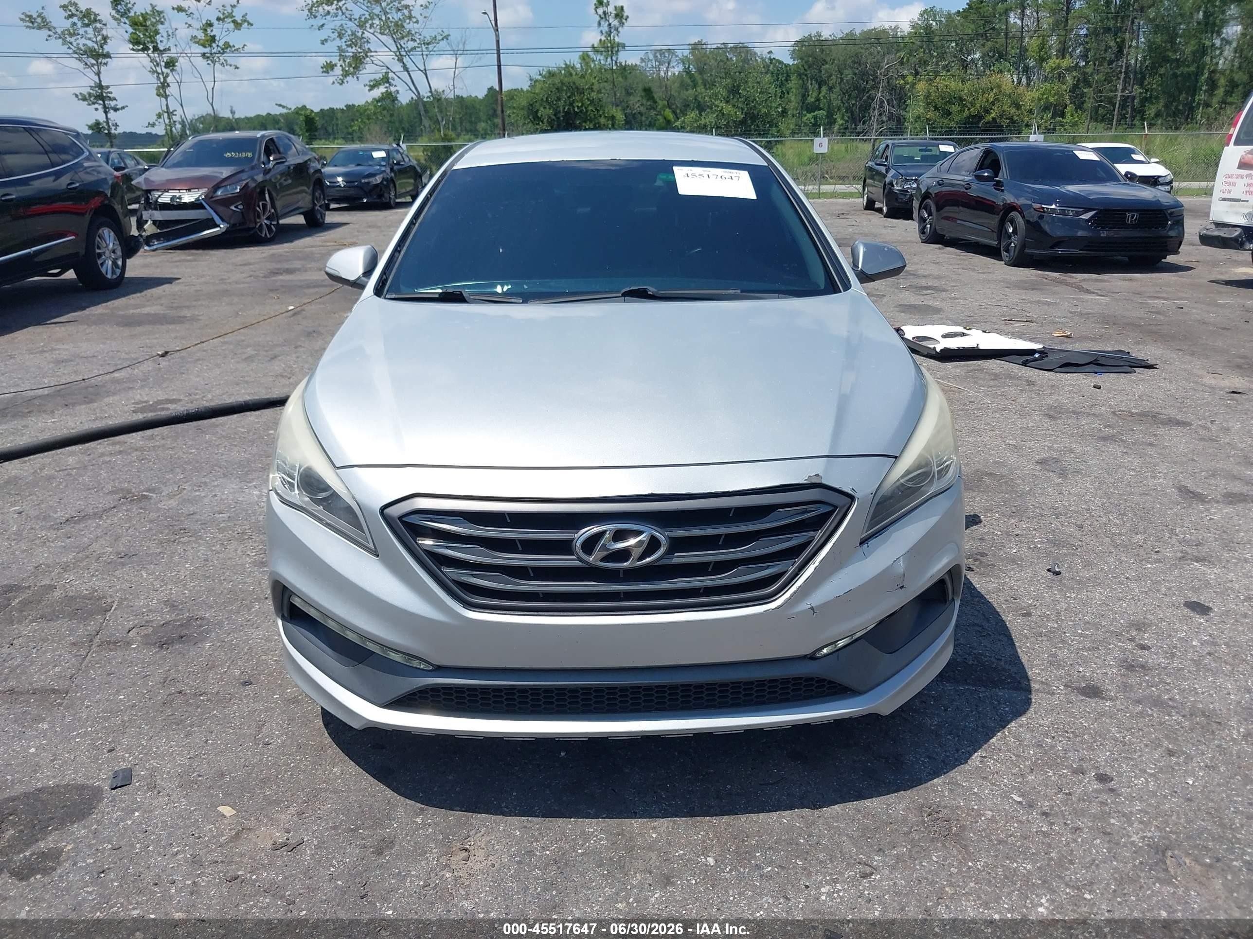 2015 Hyundai Sonata Sport Gray vin: 5NPE34AF0FH080791