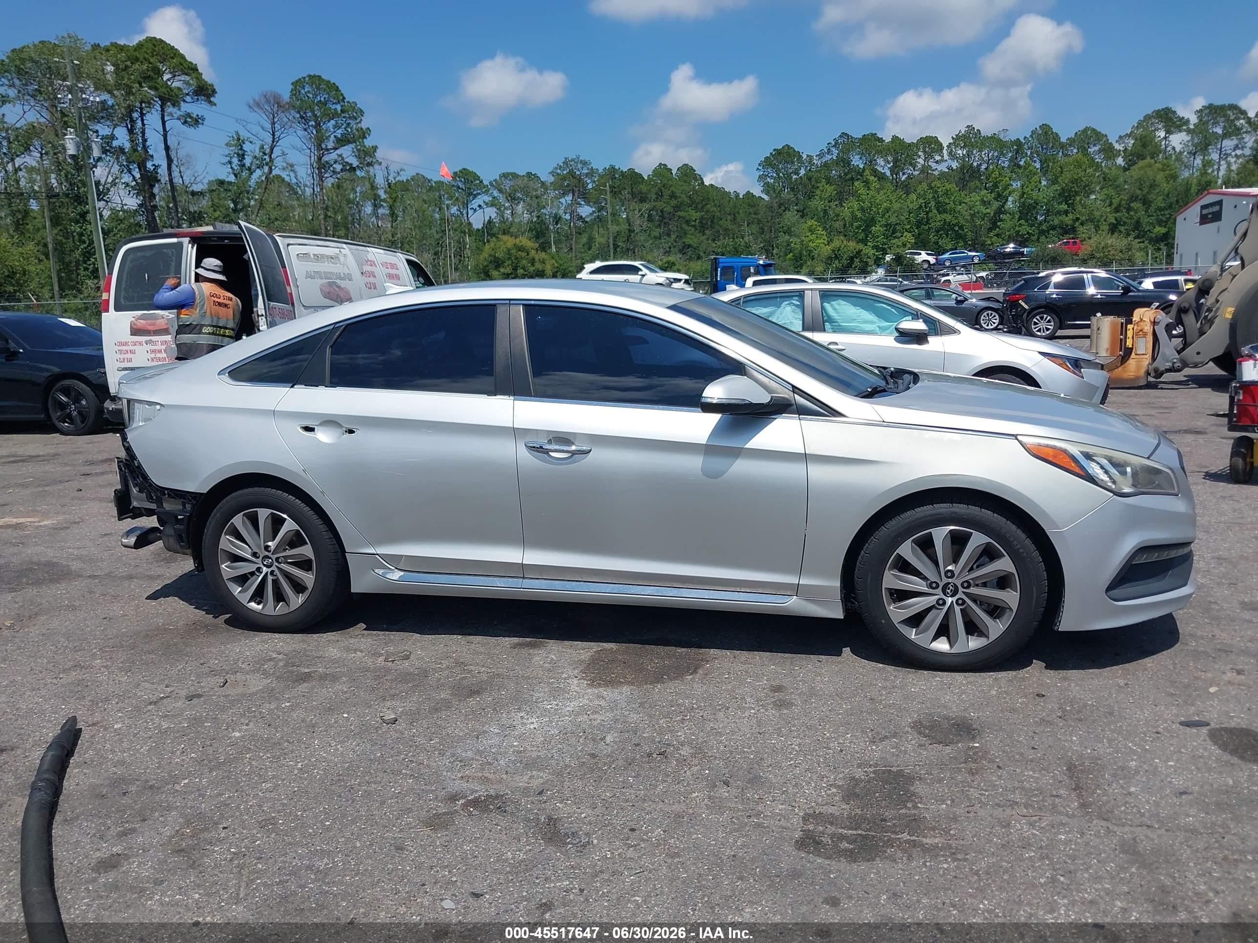 2015 Hyundai Sonata Sport Gray vin: 5NPE34AF0FH080791