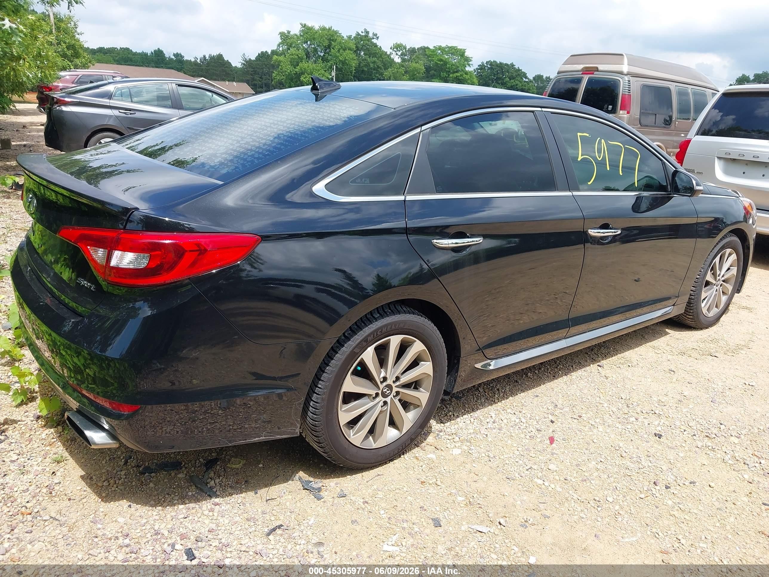 2015 Hyundai Sonata Sport Black vin: 5NPE34AF0FH082265