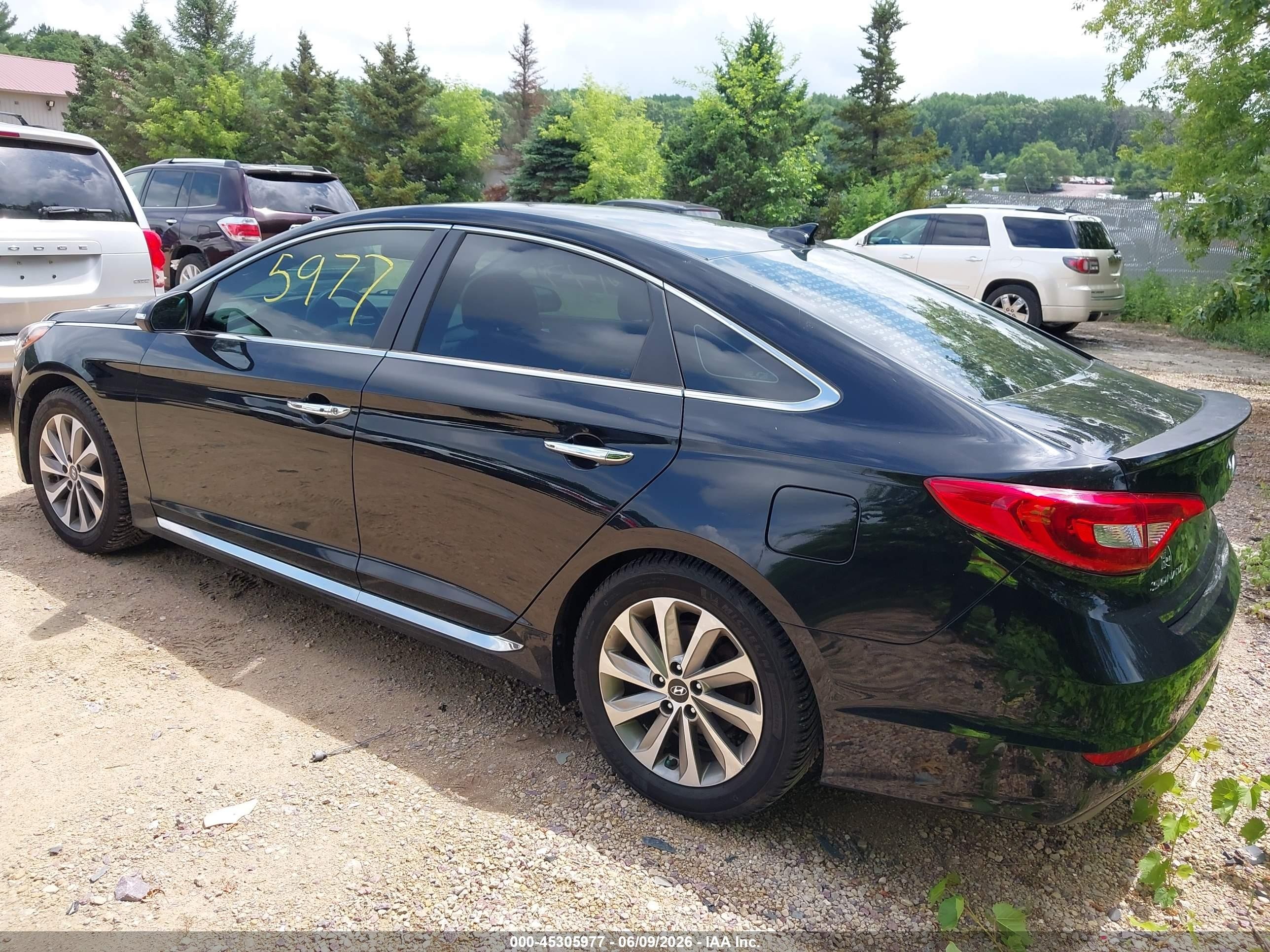 2015 Hyundai Sonata Sport Black vin: 5NPE34AF0FH082265