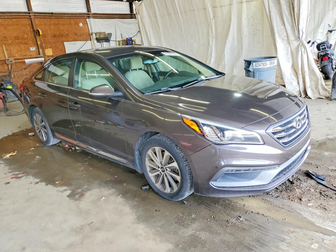 2015 Hyundai Sonata Sport Коричневый vin: 5NPE34AF0FH087059