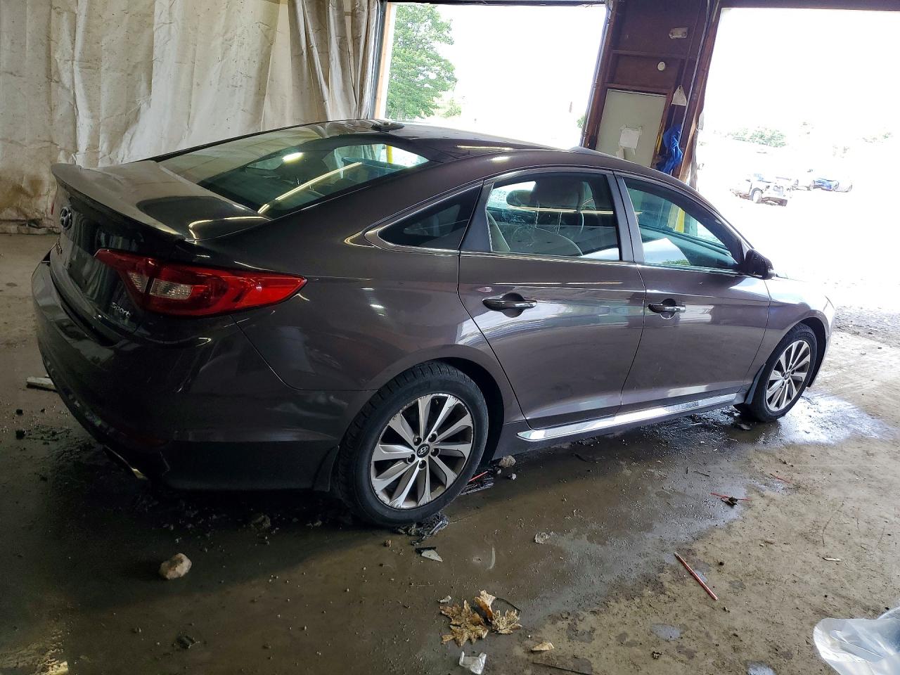 2015 Hyundai Sonata Sport Коричневый vin: 5NPE34AF0FH087059
