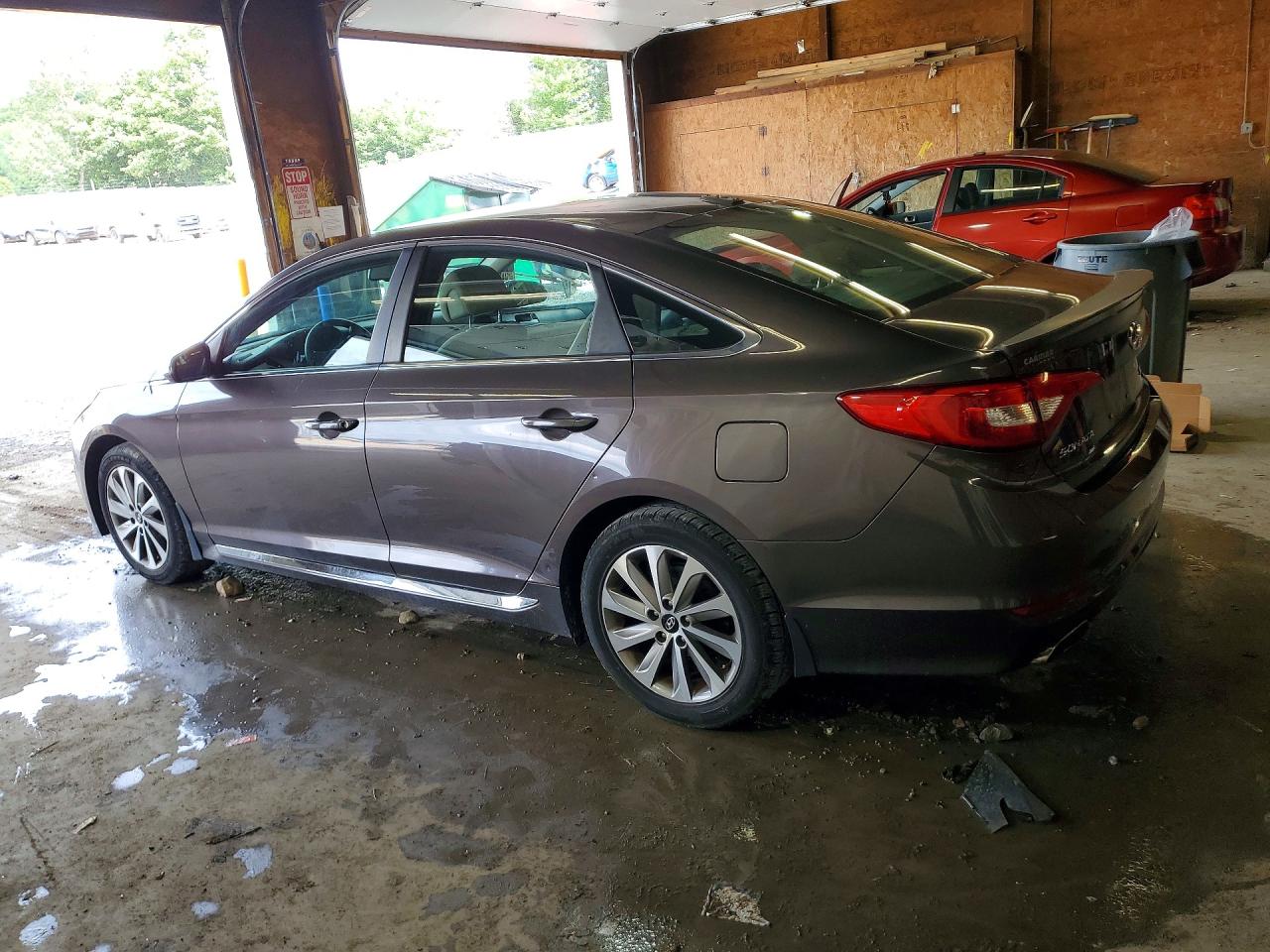 2015 Hyundai Sonata Sport Коричневый vin: 5NPE34AF0FH087059
