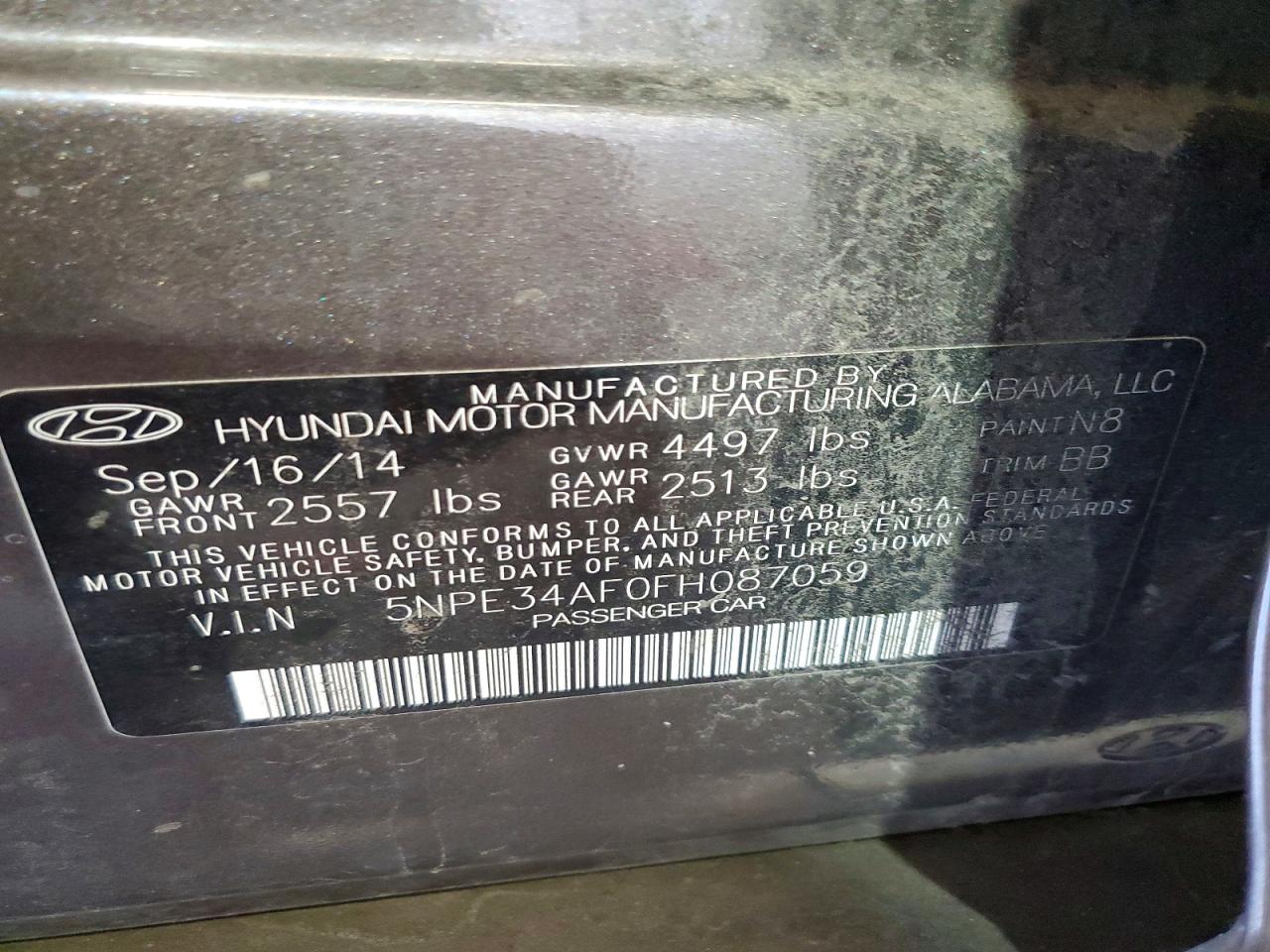 2015 Hyundai Sonata Sport Коричневый vin: 5NPE34AF0FH087059