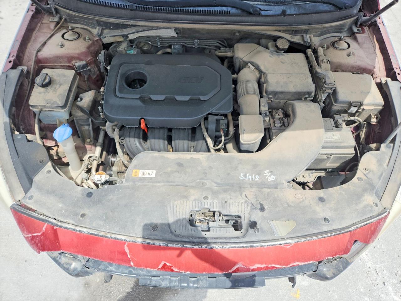 2015 Hyundai Sonata Sport Красный vin: 5NPE34AF0FH089281