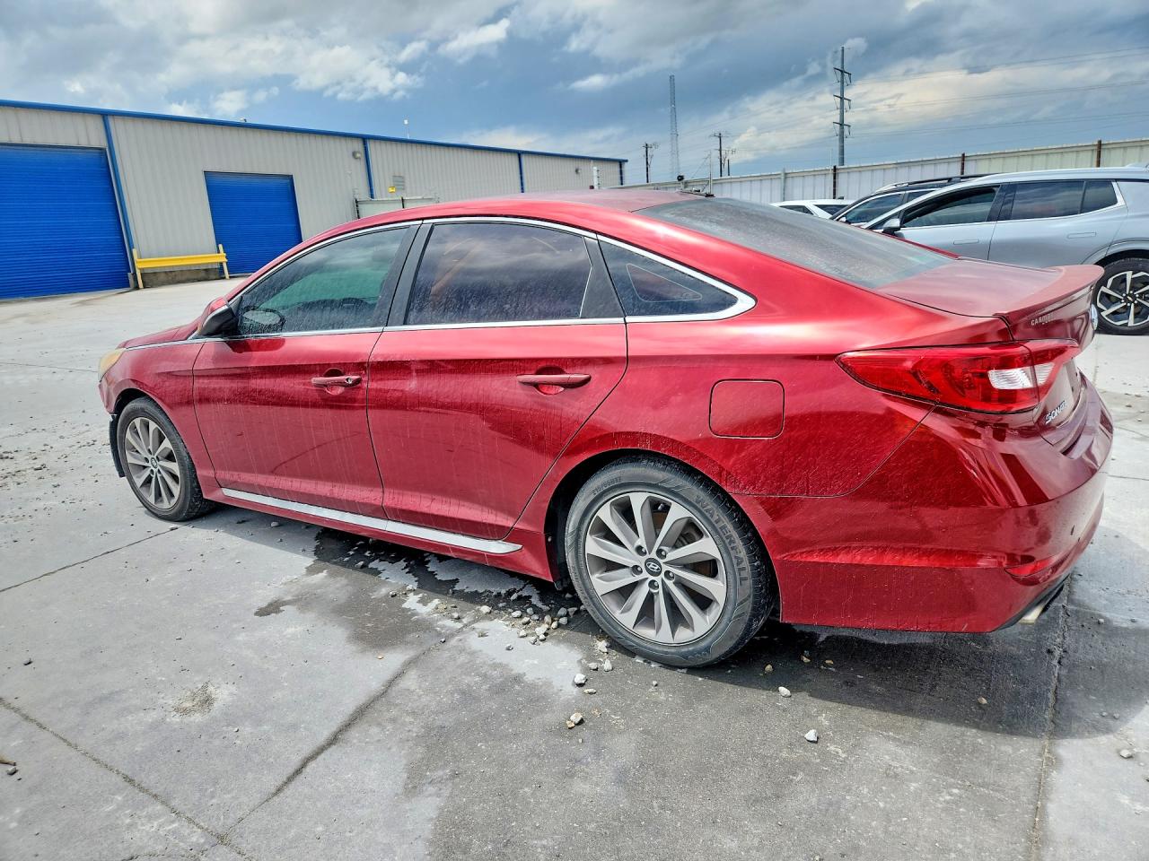 2015 Hyundai Sonata Sport Красный vin: 5NPE34AF0FH089281