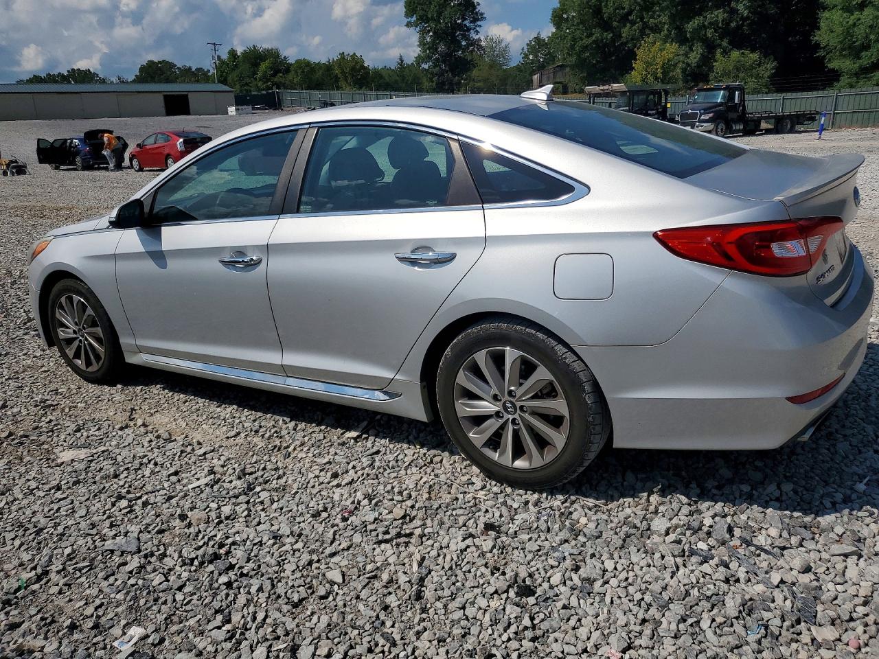 2015 Hyundai Sonata Sport Silver vin: 5NPE34AF0FH089877