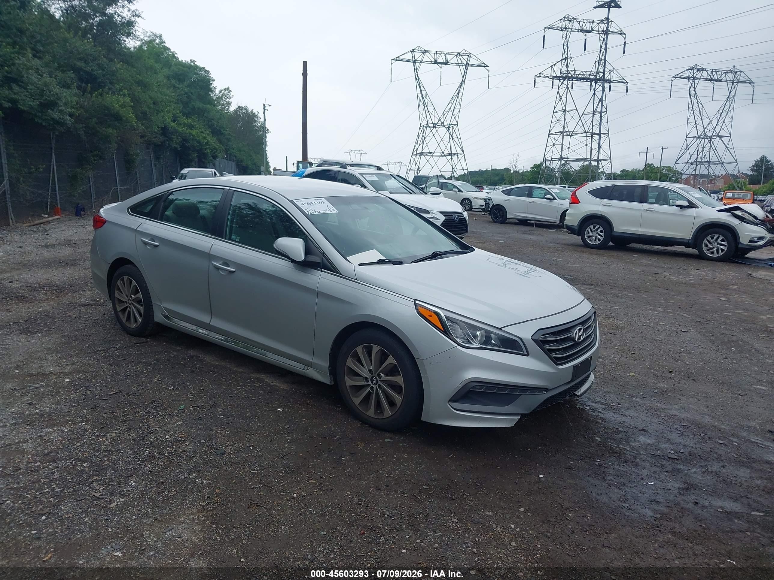 2015 Hyundai Sonata Sport Silver vin: 5NPE34AF0FH089880