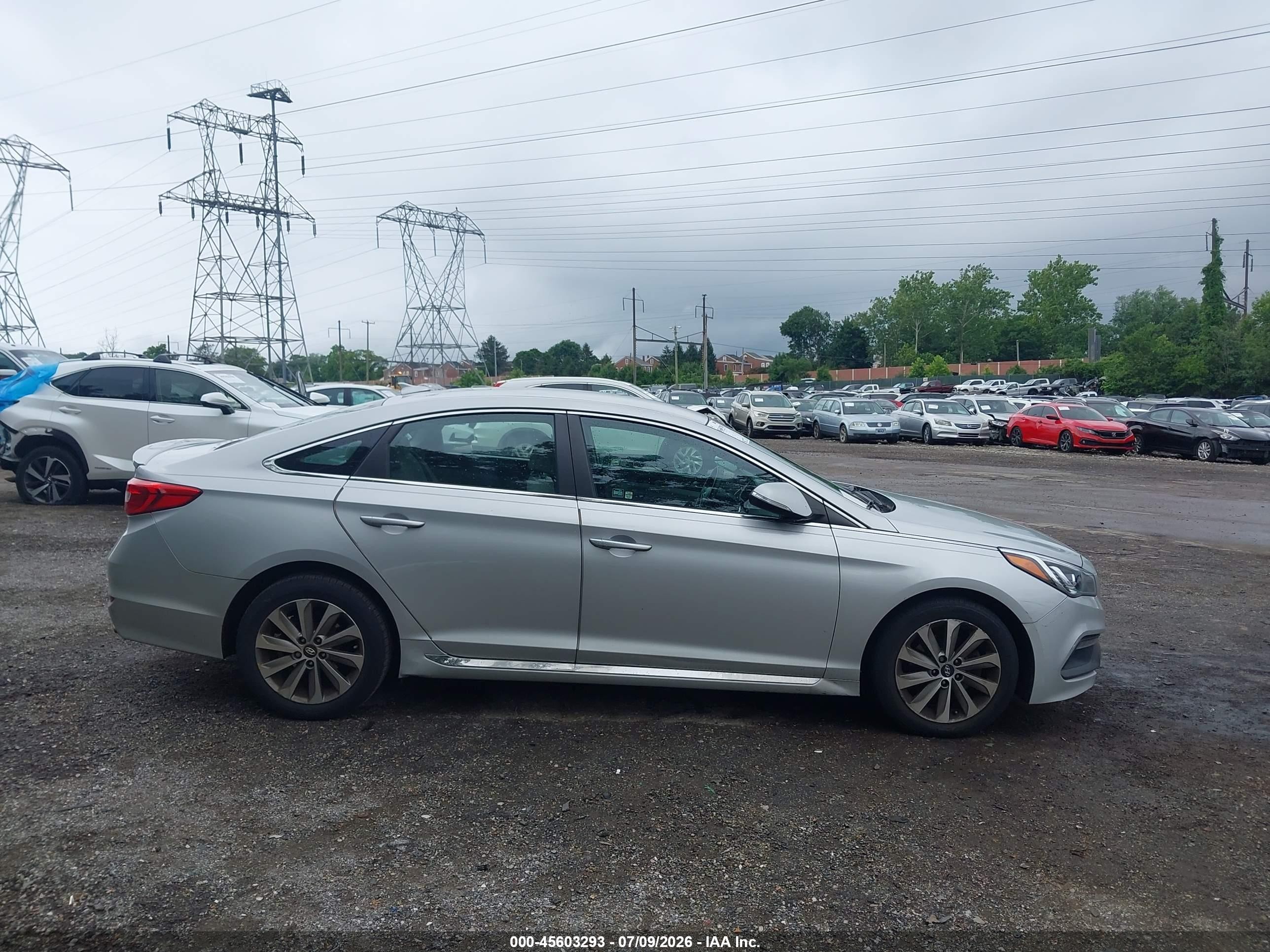 2015 Hyundai Sonata Sport Silver vin: 5NPE34AF0FH089880