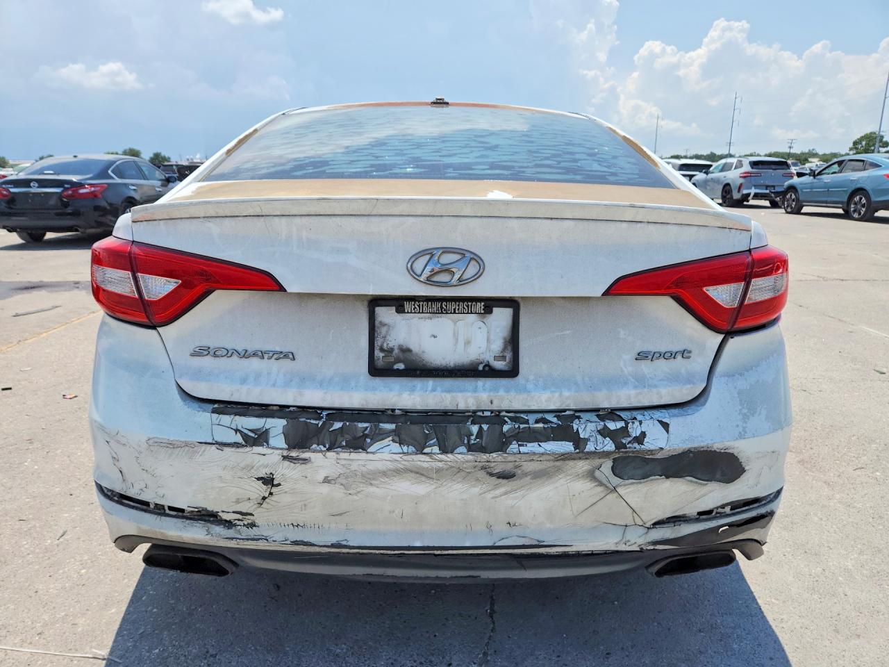 2015 Hyundai Sonata Sport White vin: 5NPE34AF0FH091919