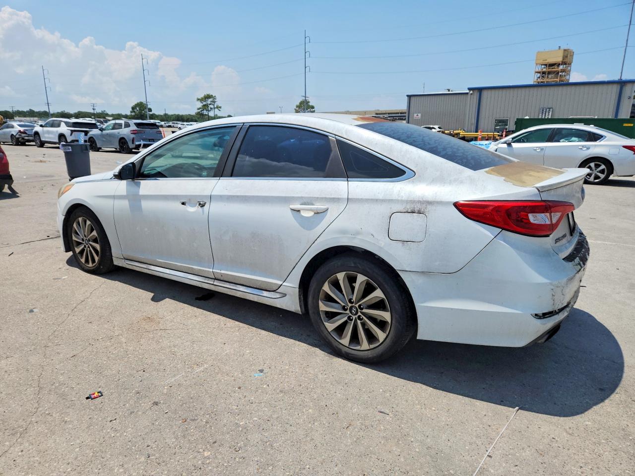 2015 Hyundai Sonata Sport White vin: 5NPE34AF0FH091919