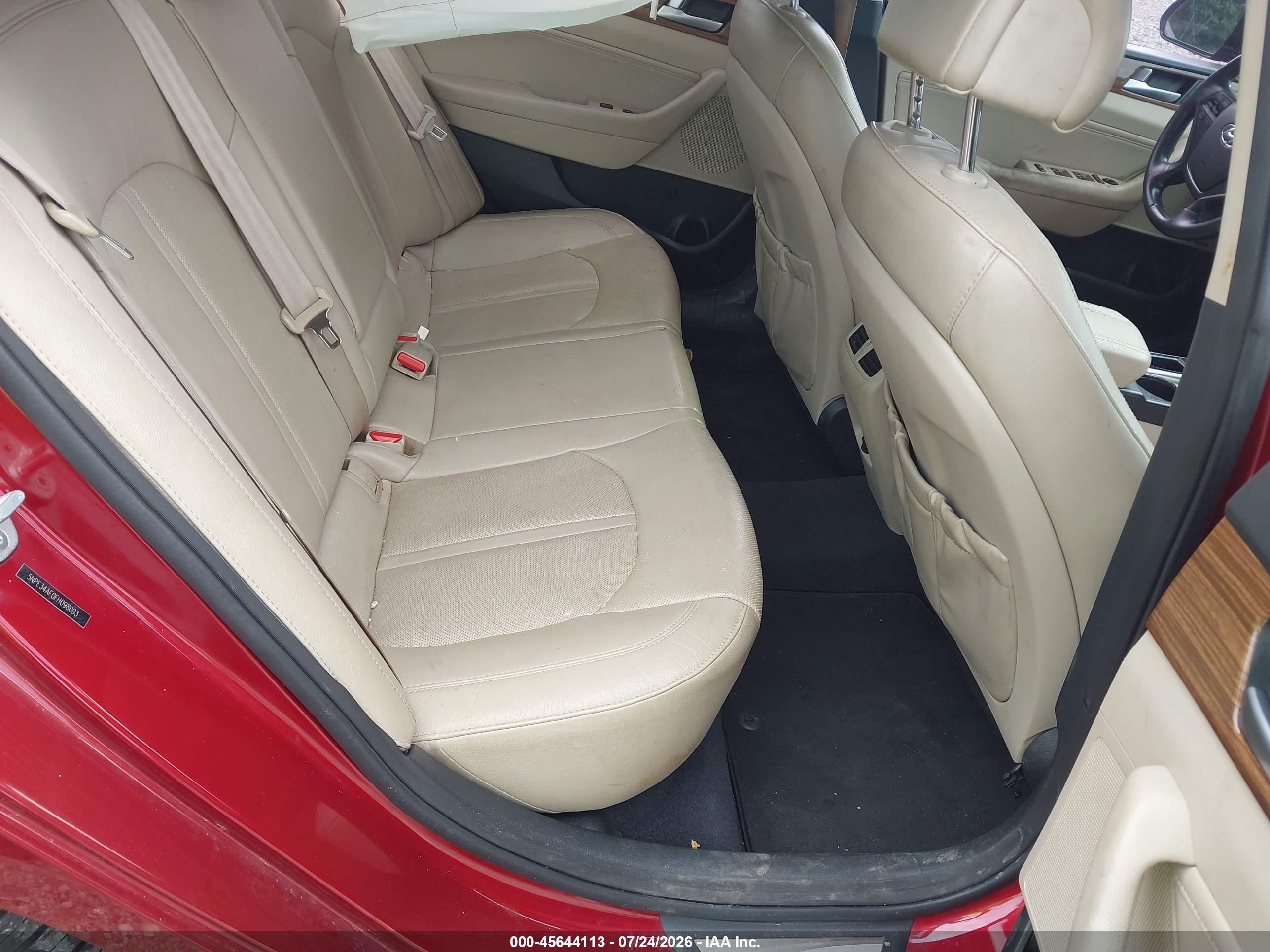 2015 Hyundai Sonata Limited Red vin: 5NPE34AF0FH098093