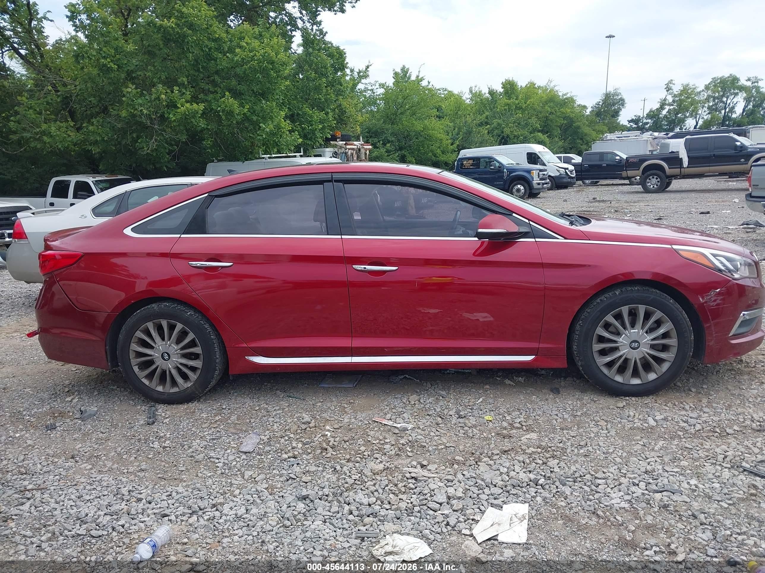 2015 Hyundai Sonata Limited Red vin: 5NPE34AF0FH098093