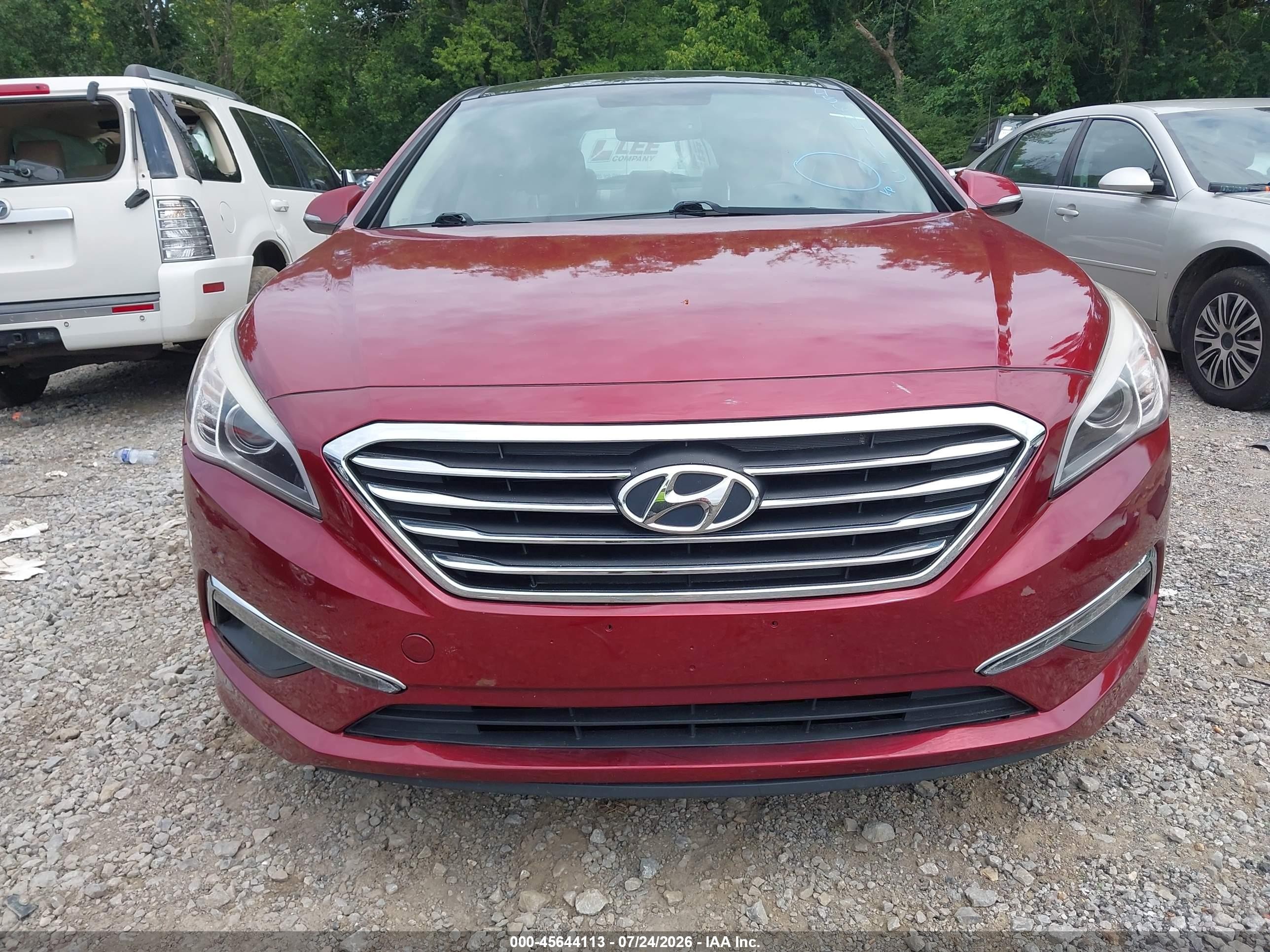 2015 Hyundai Sonata Limited Red vin: 5NPE34AF0FH098093