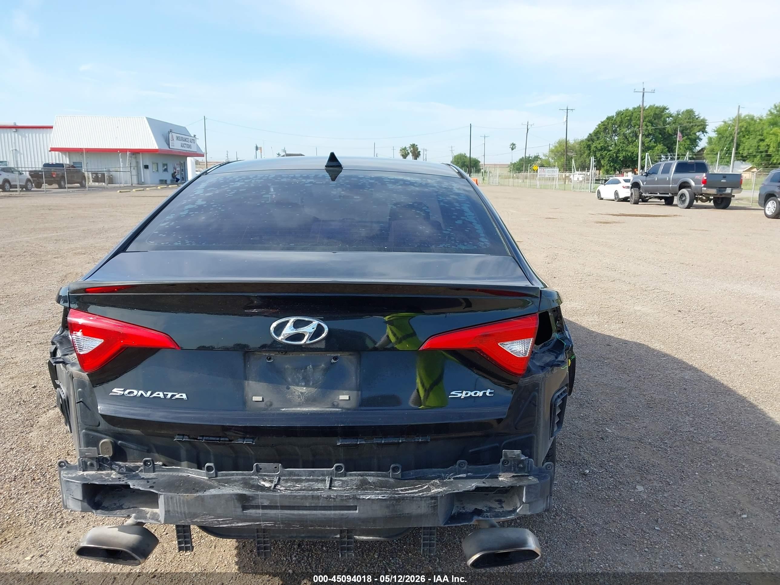 2015 Hyundai Sonata Sport Black vin: 5NPE34AF0FH099101