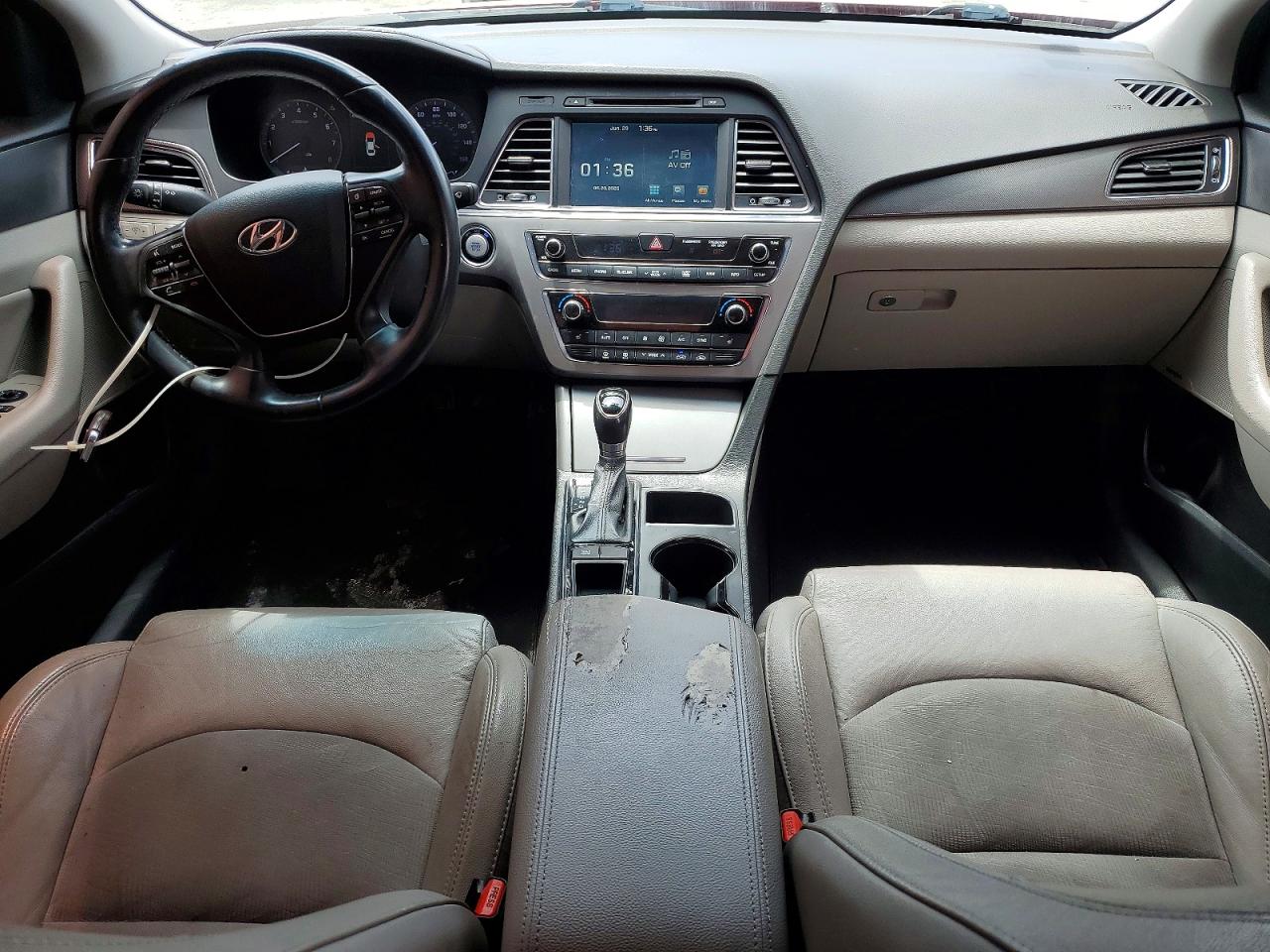 2015 Hyundai Sonata Sport Red vin: 5NPE34AF0FH100070