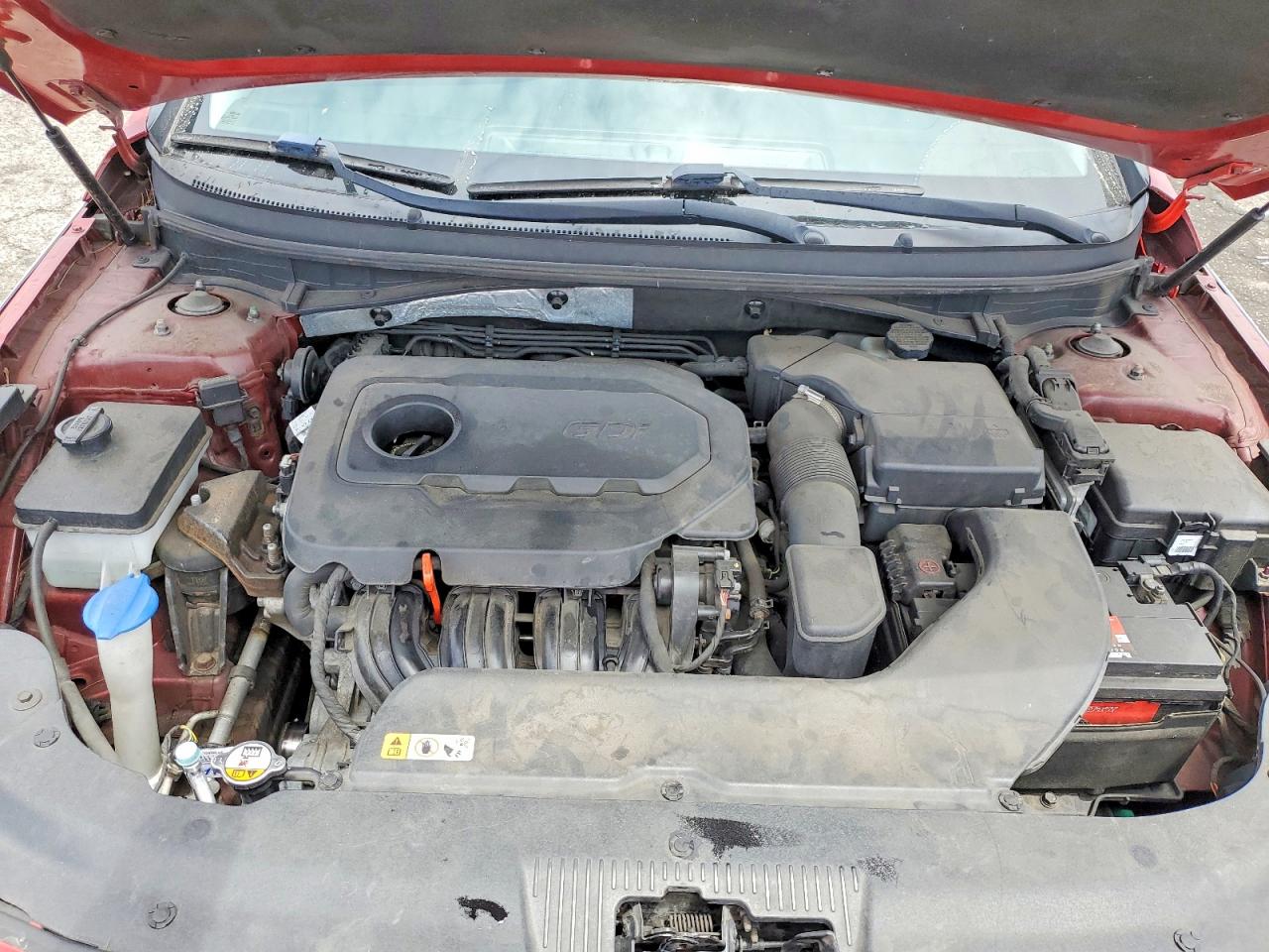 2015 Hyundai Sonata Sport Red vin: 5NPE34AF0FH100070