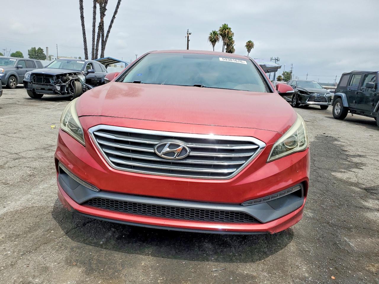 2015 Hyundai Sonata Sport Red vin: 5NPE34AF0FH100070