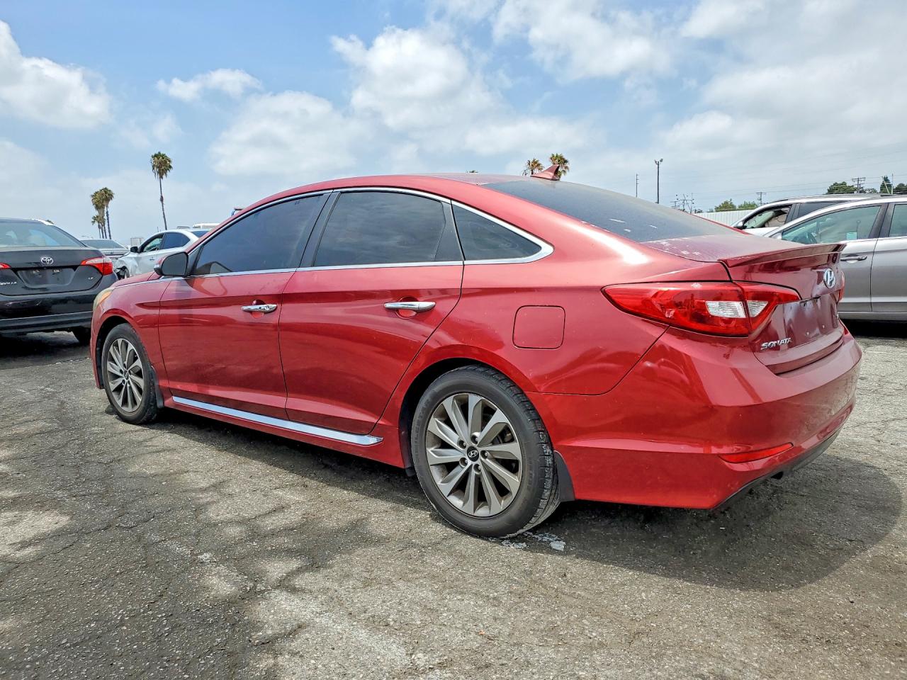 2015 Hyundai Sonata Sport Red vin: 5NPE34AF0FH100070