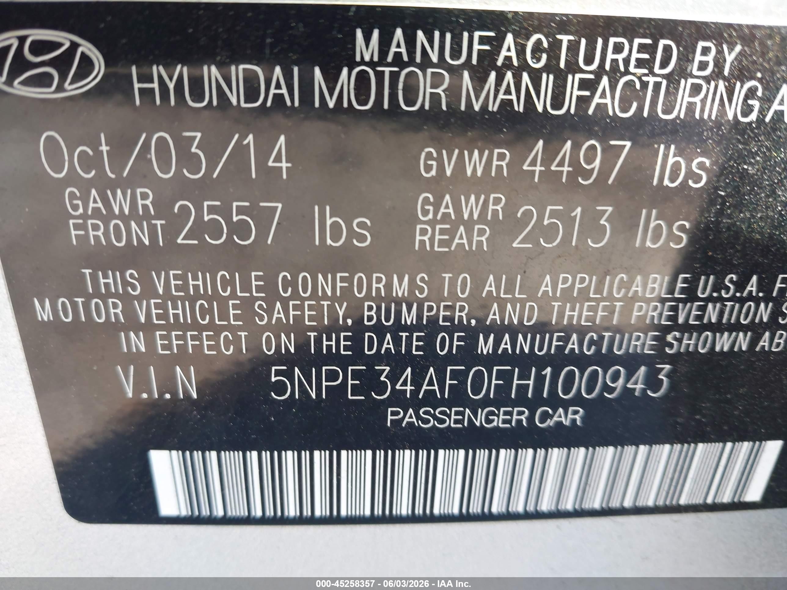 2015 Hyundai Sonata Sport Silver vin: 5NPE34AF0FH100943