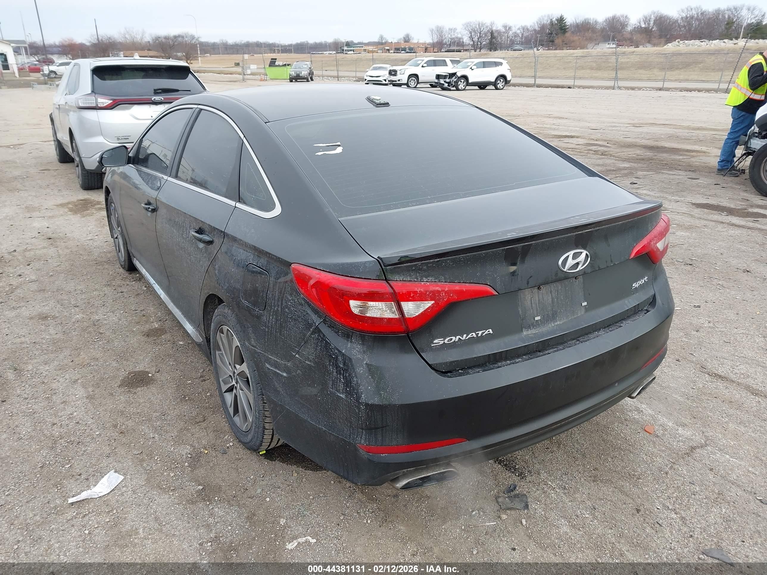2015 Hyundai Sonata Sport Black vin: 5NPE34AF0FH103079