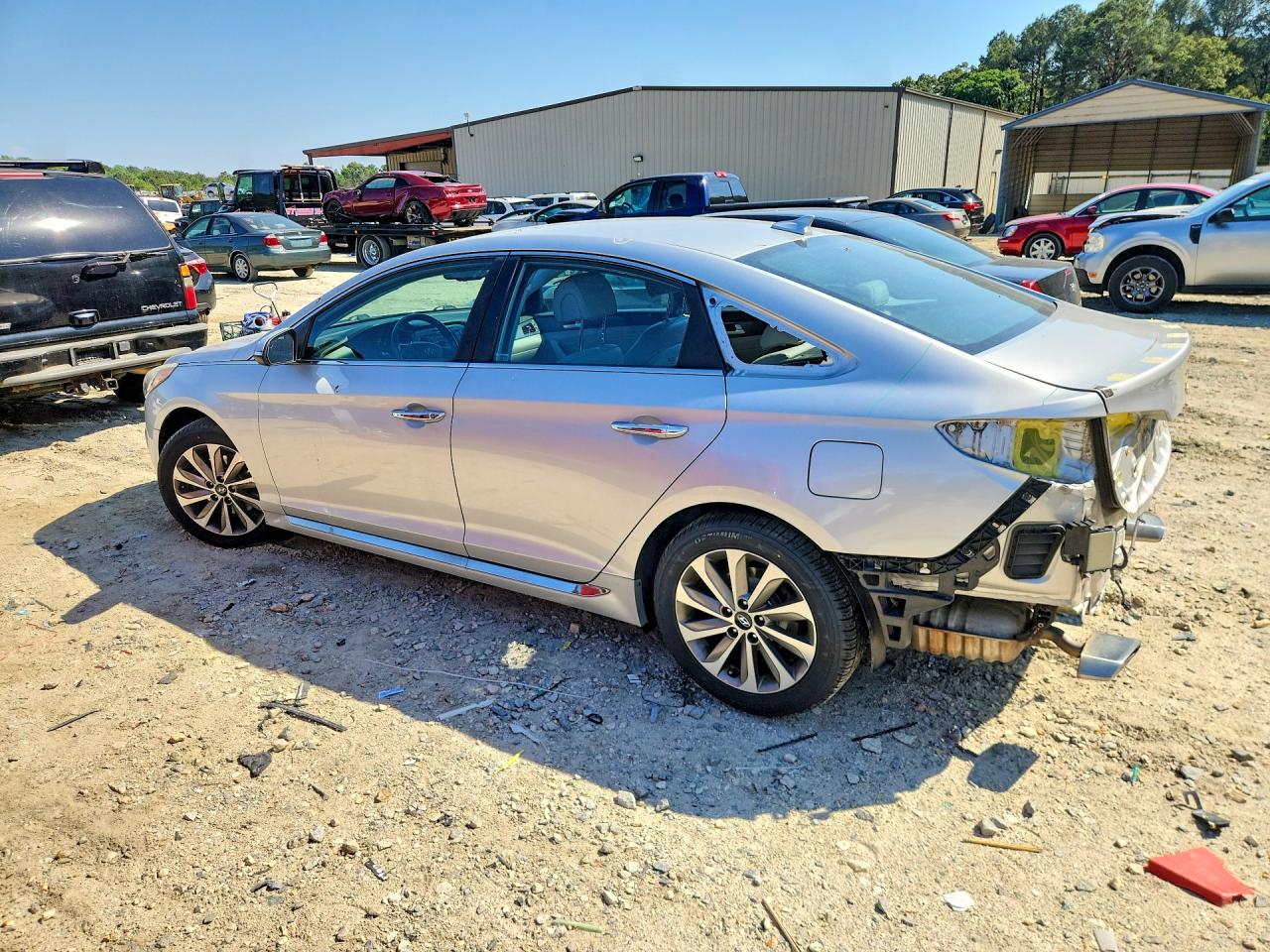 2015 Hyundai Sonata Sport Silver vin: 5NPE34AF0FH111764