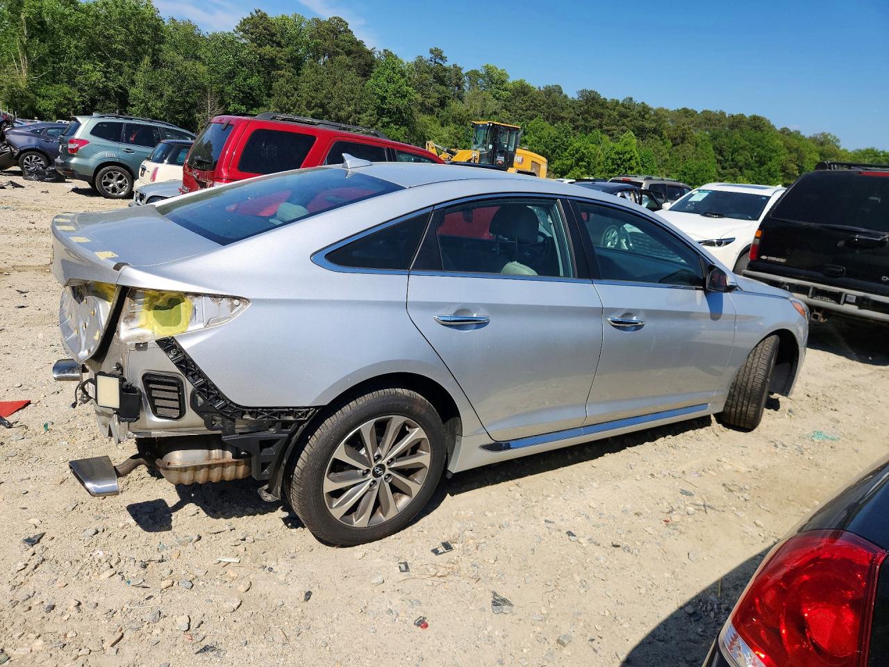2015 Hyundai Sonata Sport Silver vin: 5NPE34AF0FH111764