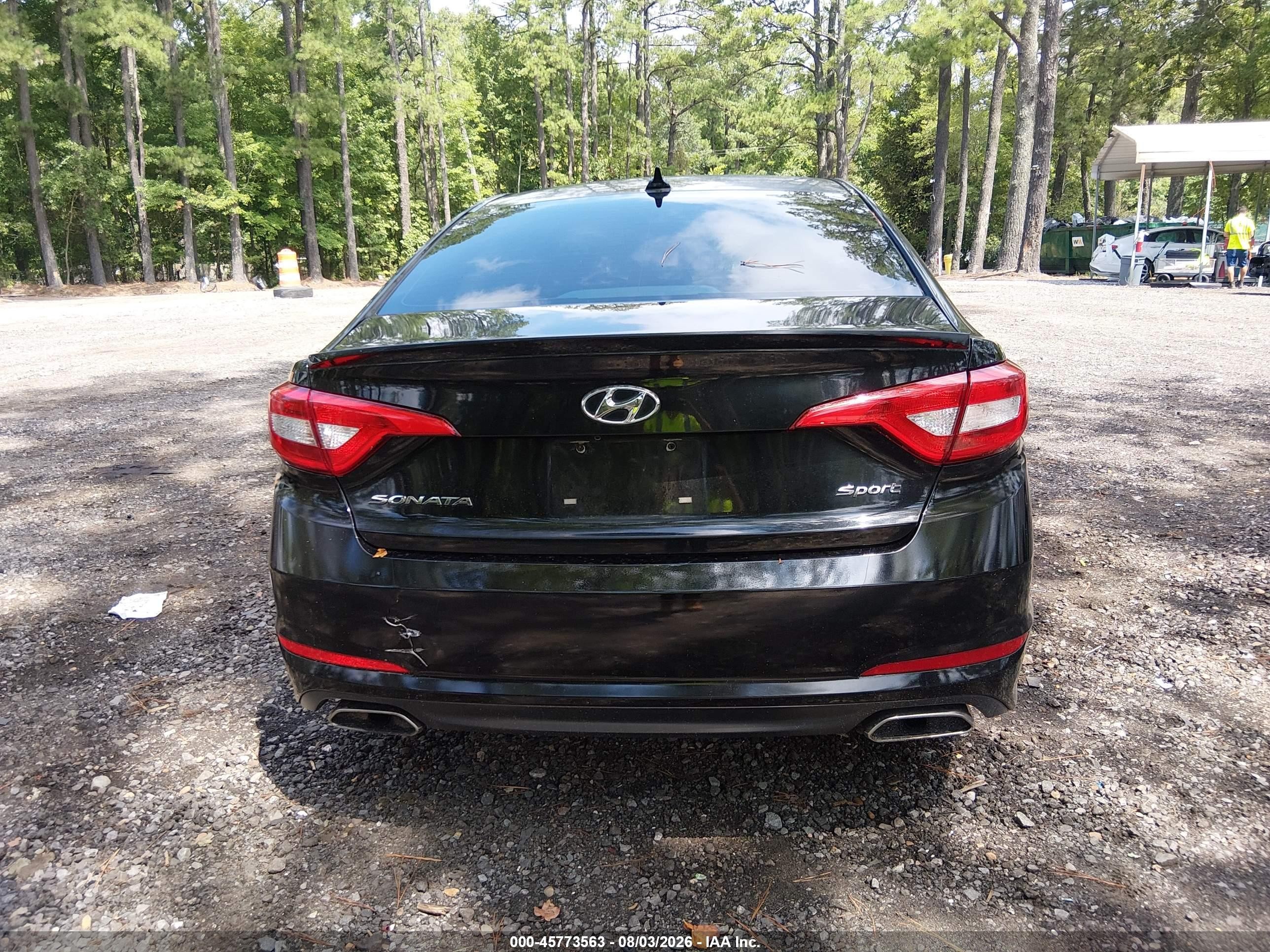 2015 Hyundai Sonata Sport Black vin: 5NPE34AF0FH117273
