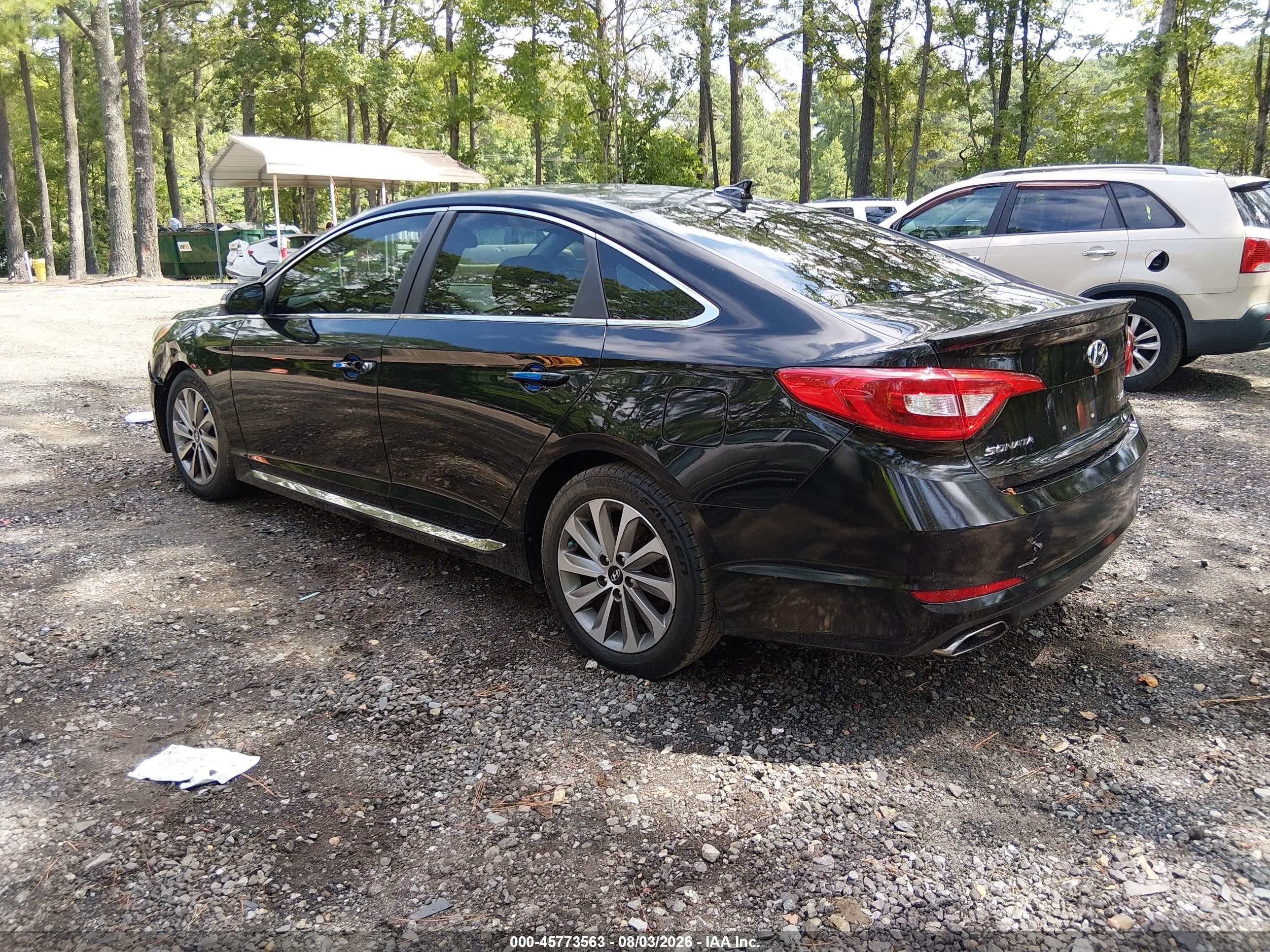 2015 Hyundai Sonata Sport Black vin: 5NPE34AF0FH117273