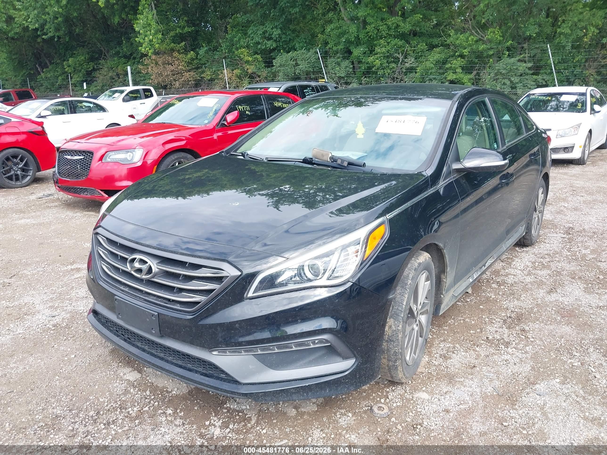 2015 Hyundai Sonata Sport Black vin: 5NPE34AF0FH121534