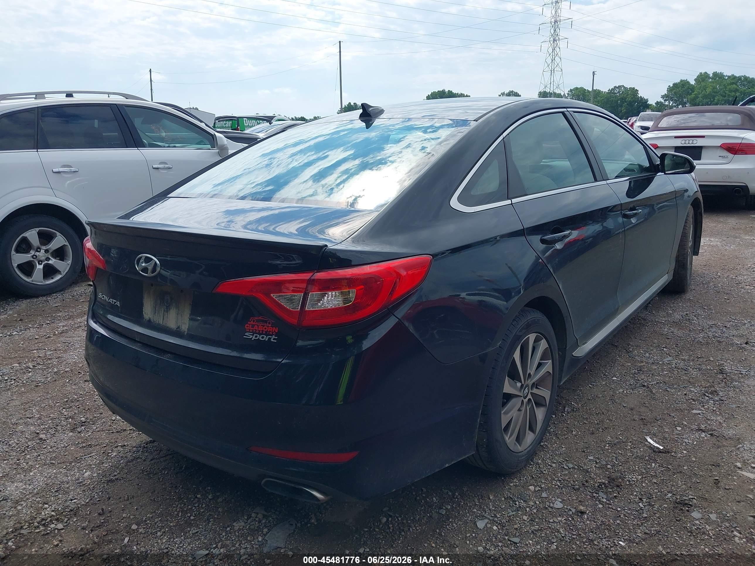 2015 Hyundai Sonata Sport Black vin: 5NPE34AF0FH121534