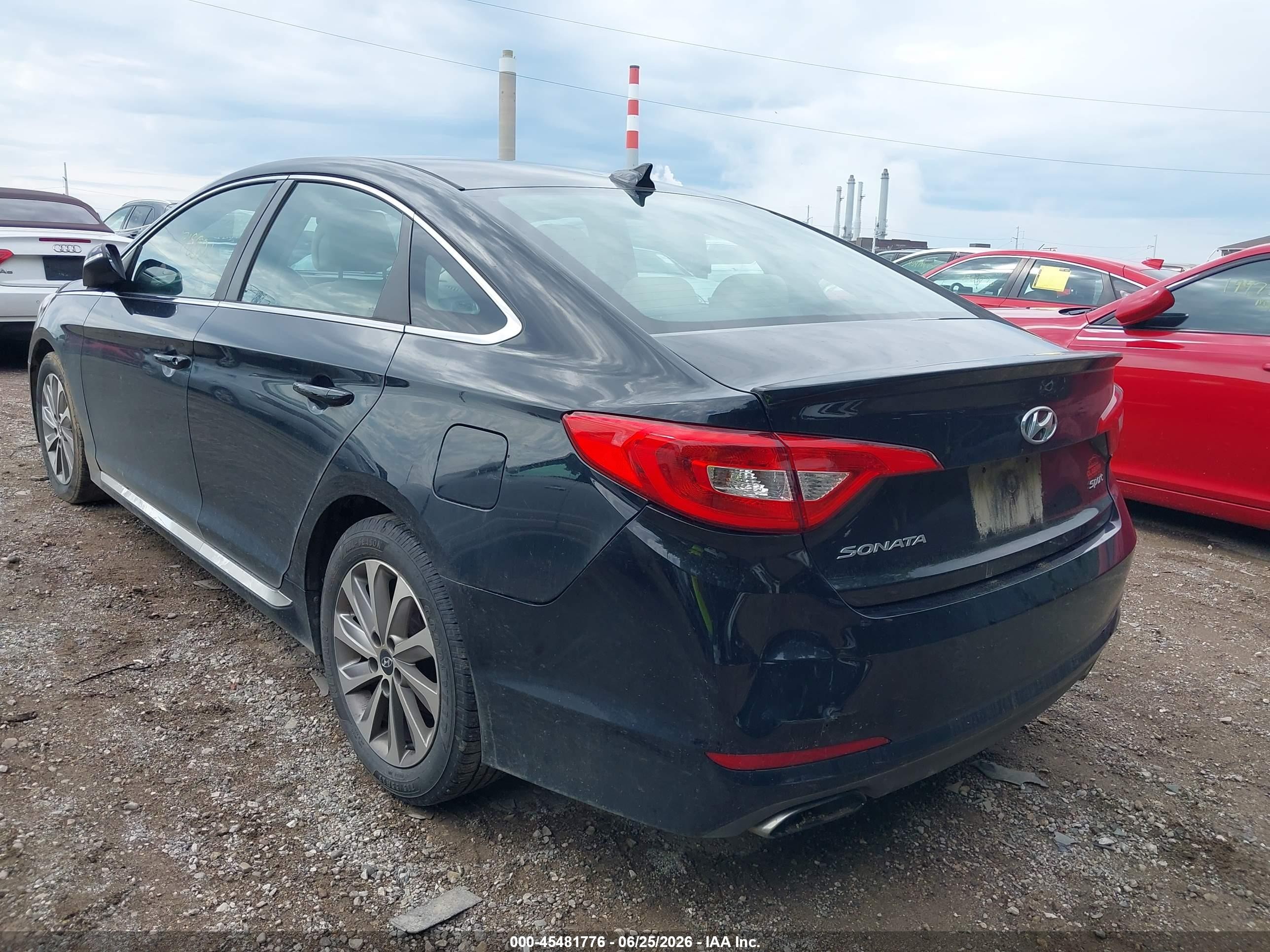 2015 Hyundai Sonata Sport Black vin: 5NPE34AF0FH121534