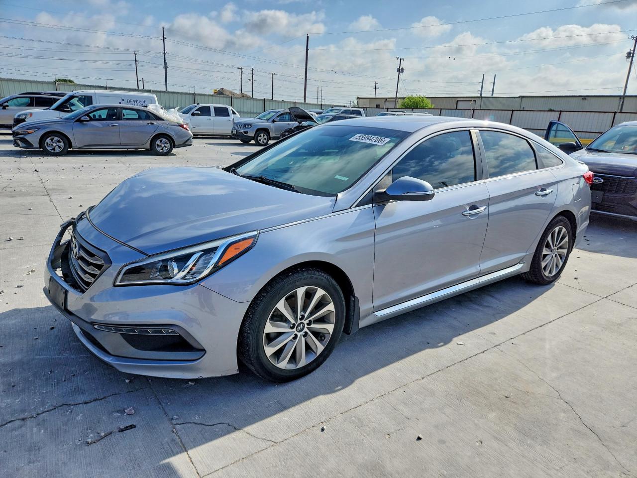 2015 Hyundai Sonata Sport Silver vin: 5NPE34AF0FH151133