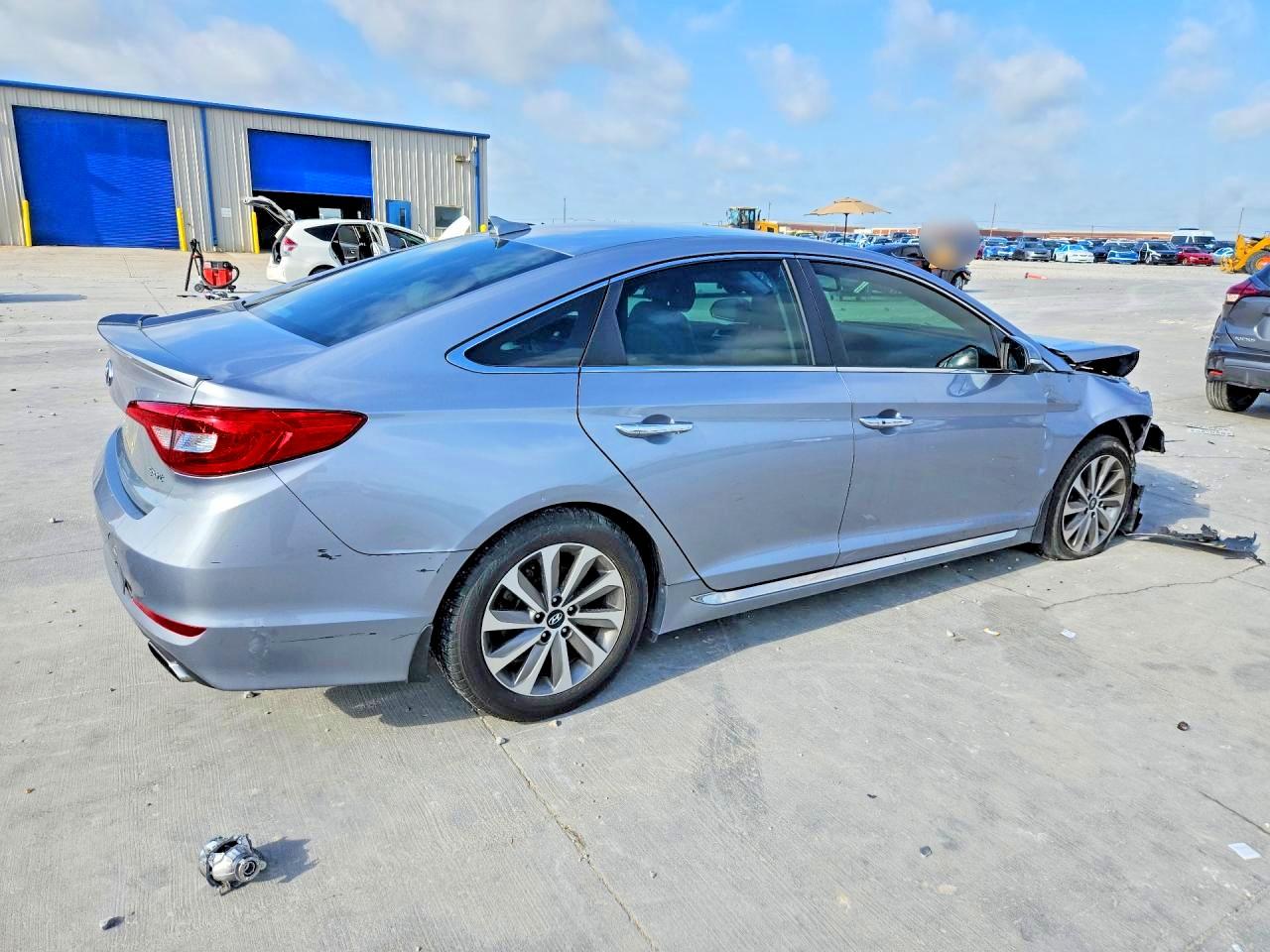 2015 Hyundai Sonata Sport Silver vin: 5NPE34AF0FH151133