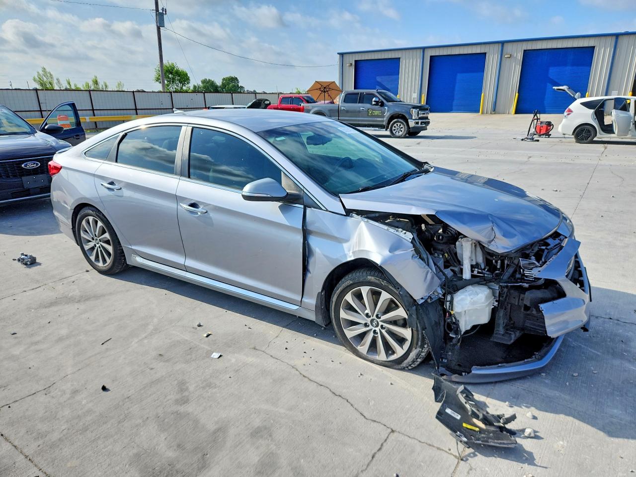 2015 Hyundai Sonata Sport Silver vin: 5NPE34AF0FH151133