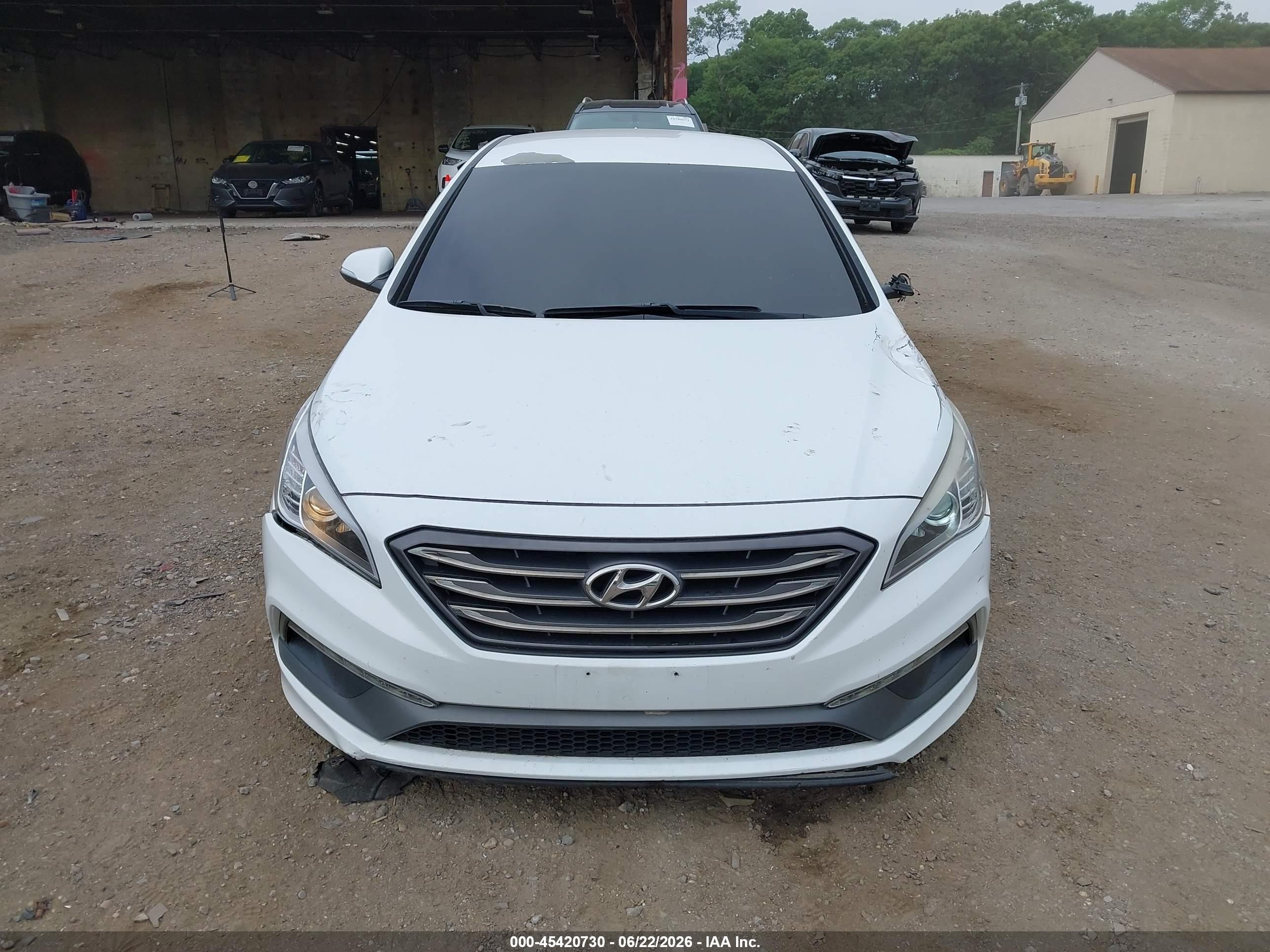 2015 Hyundai Sonata Sport Белый vin: 5NPE34AF0FH169003
