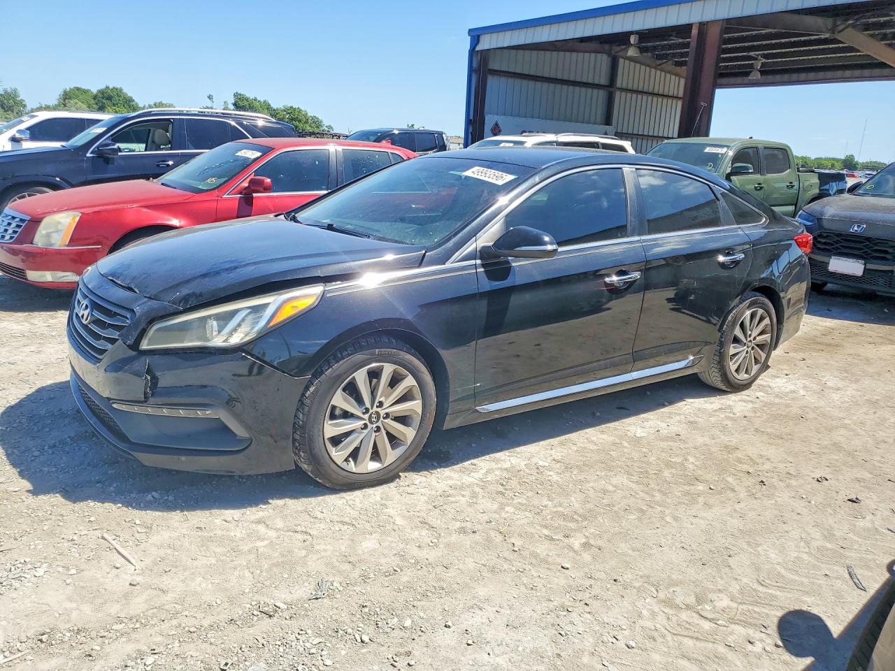 2015 Hyundai Sonata Sport Черный vin: 5NPE34AF0FH184844