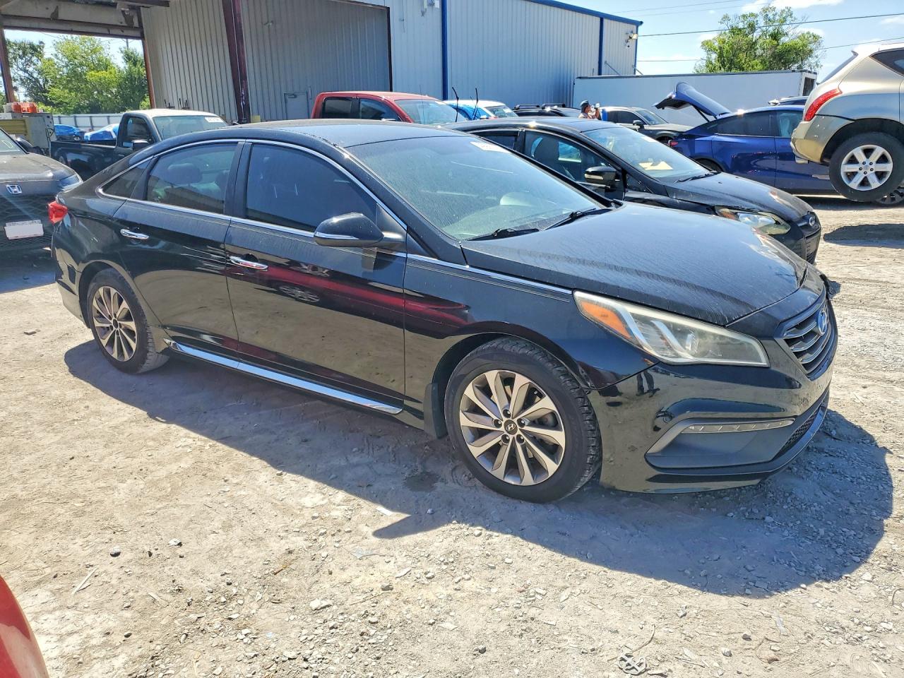 2015 Hyundai Sonata Sport Black vin: 5NPE34AF0FH184844