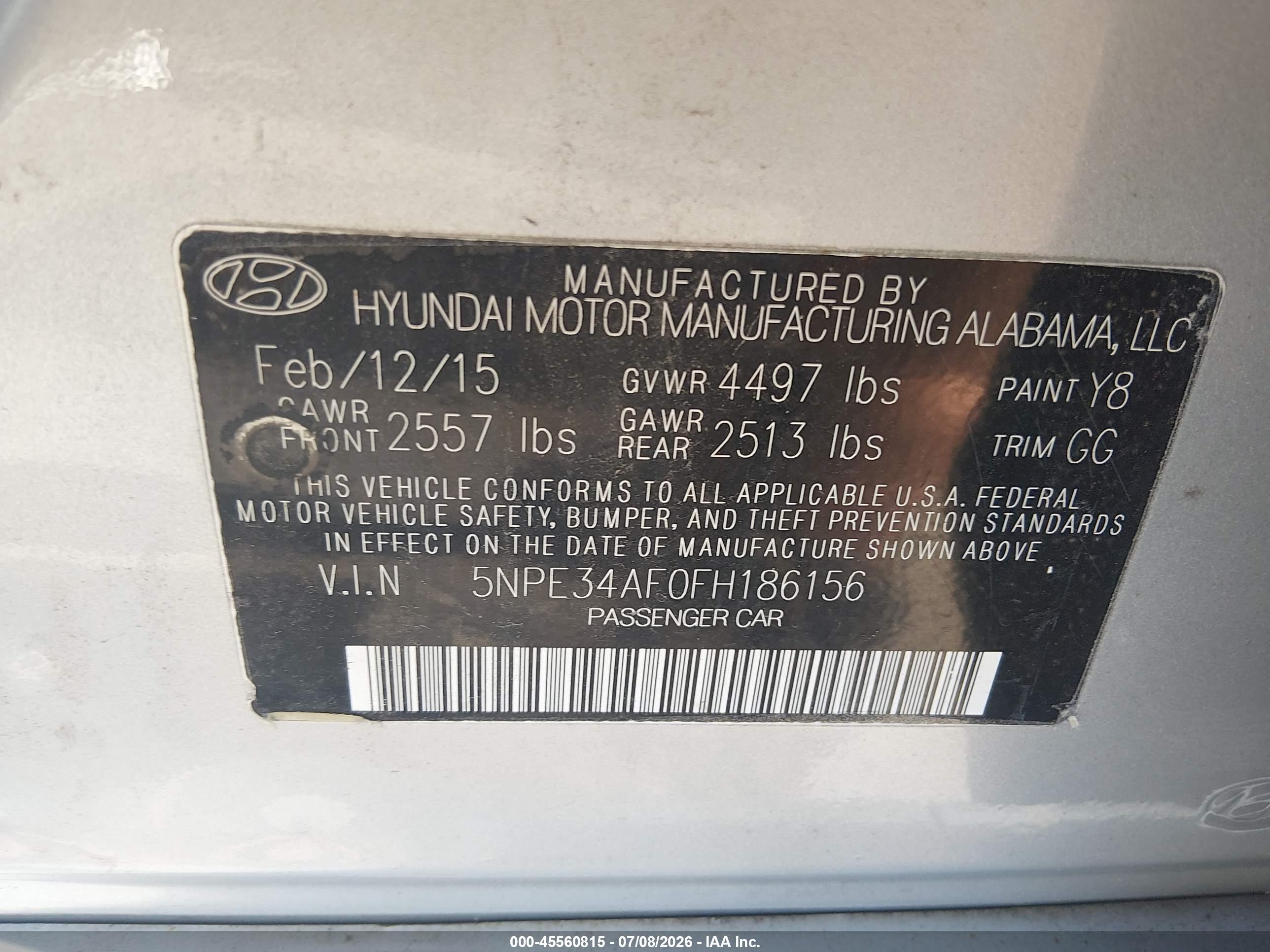 2015 Hyundai Sonata Limited Серебряный vin: 5NPE34AF0FH186156